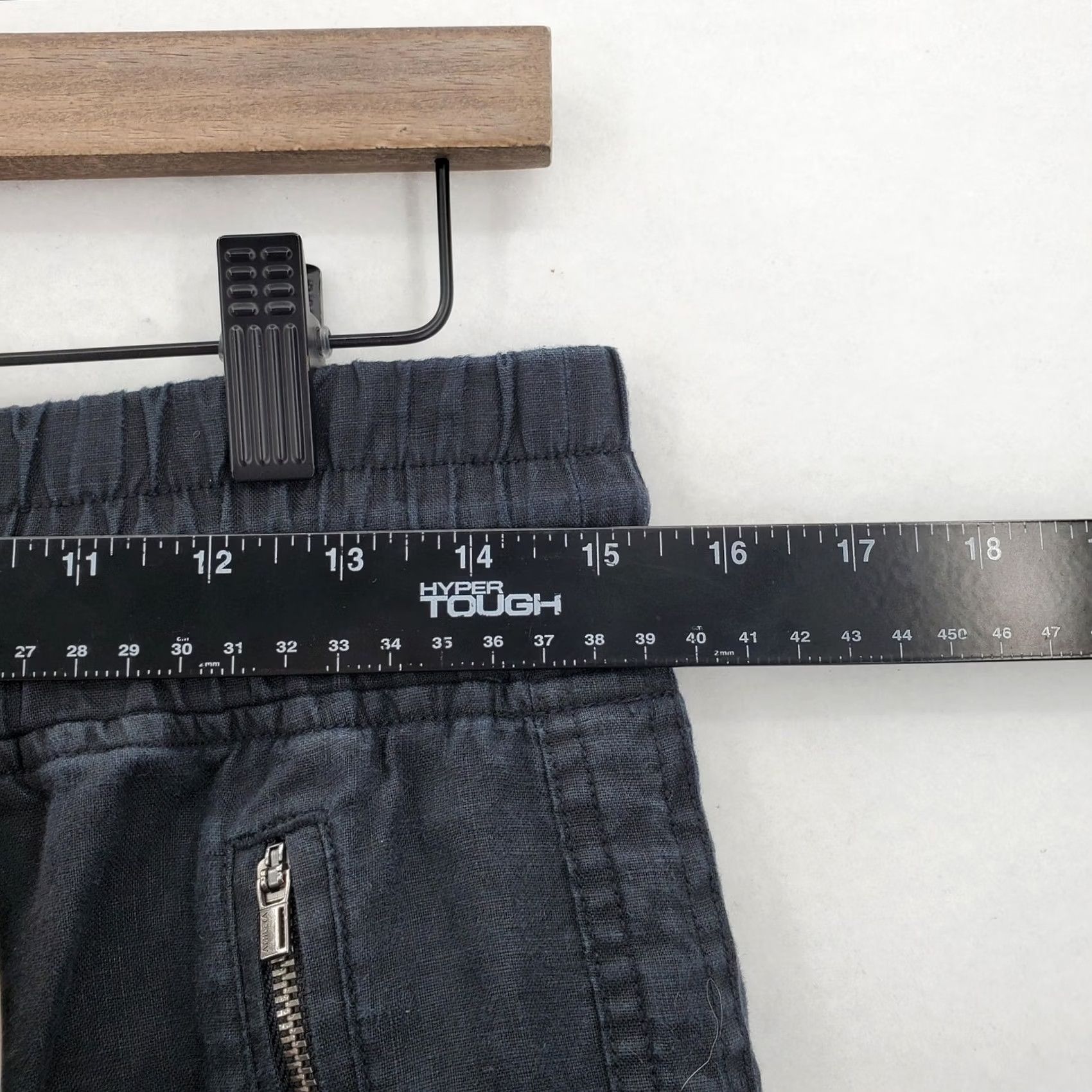 Athleta Athleta Pants Womens 6 Gray Cabo Linen Jogger Elastic Waist Zipper Pockets Cuffed Size 28" / US 6 / IT 42 - 7 Thumbnail