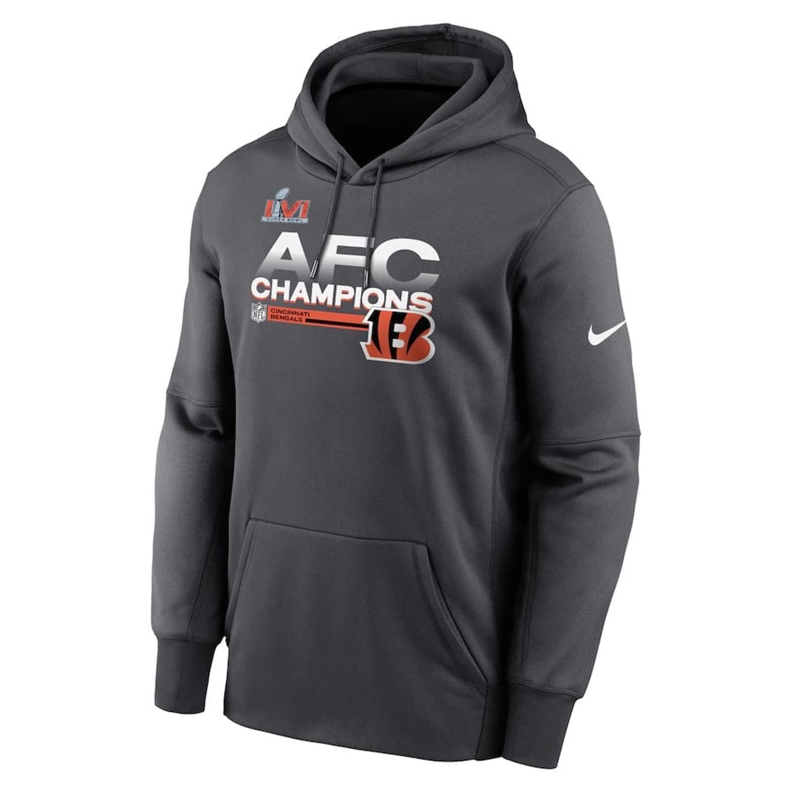 Nike Nike Super Bowl LVI AFC Champions Bengals Hoodie Size XL Size US XL / EU 56 / 4 - 1 Thumbnail