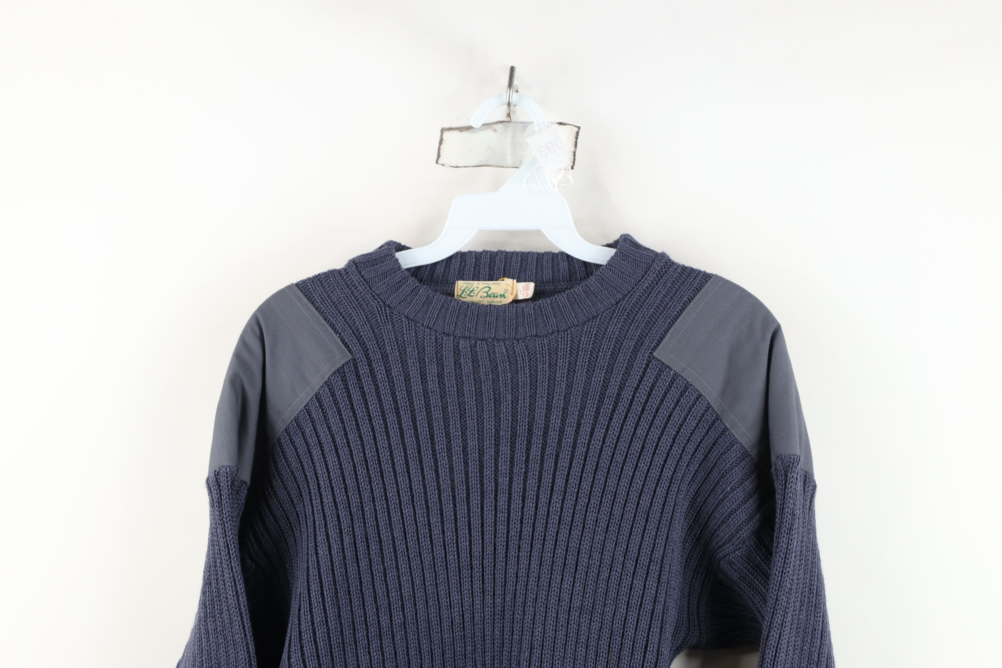 L.L. Bean Vintage 70s LL Bean Wool Ribbed Knit Commando Sweater USA Size US XXL / EU 58 / 5 - 2 Thumbnail