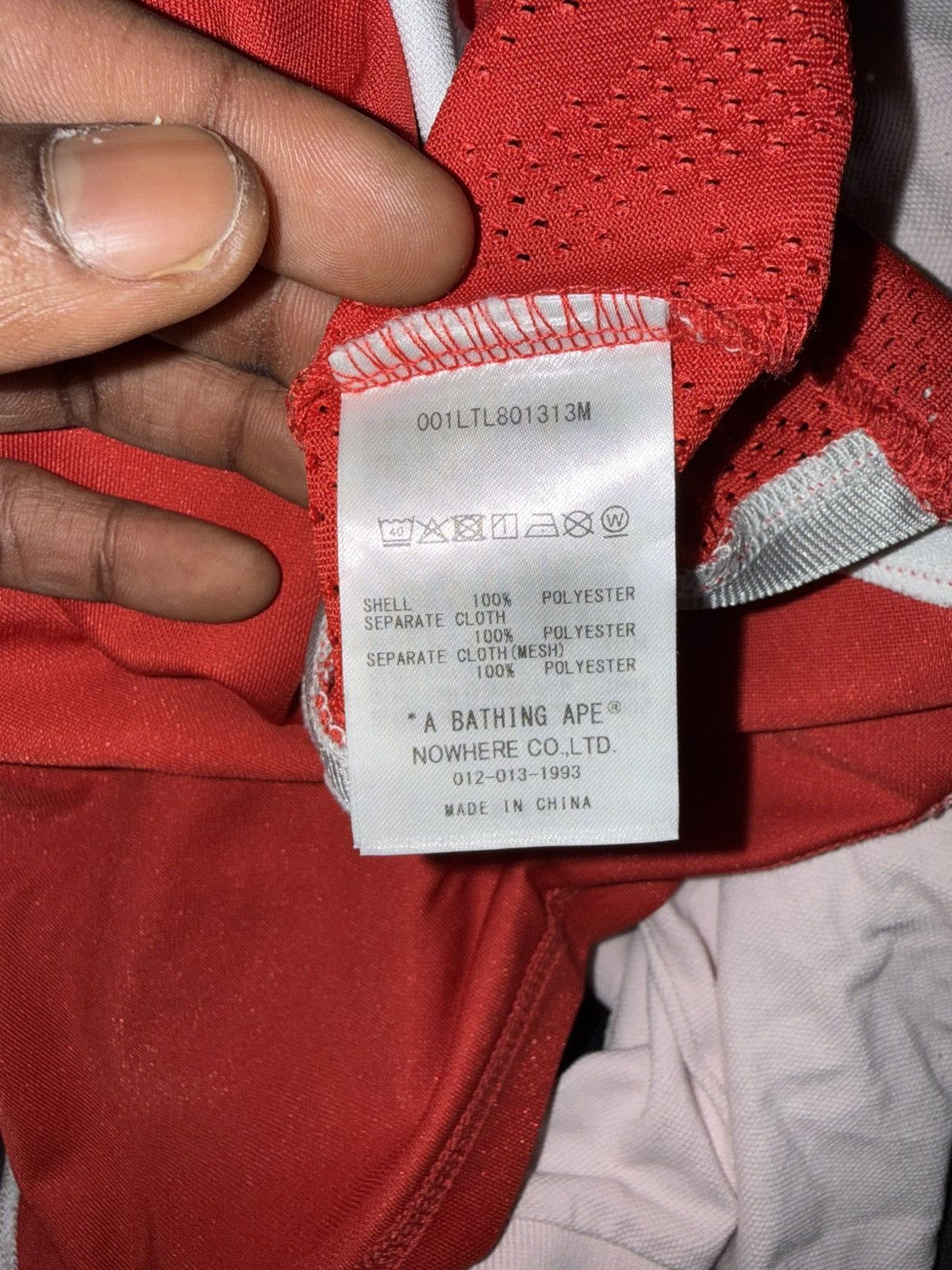 Bape Bape Red Hockey Jersey Size US M / EU 48-50 / 2 - 6 Thumbnail