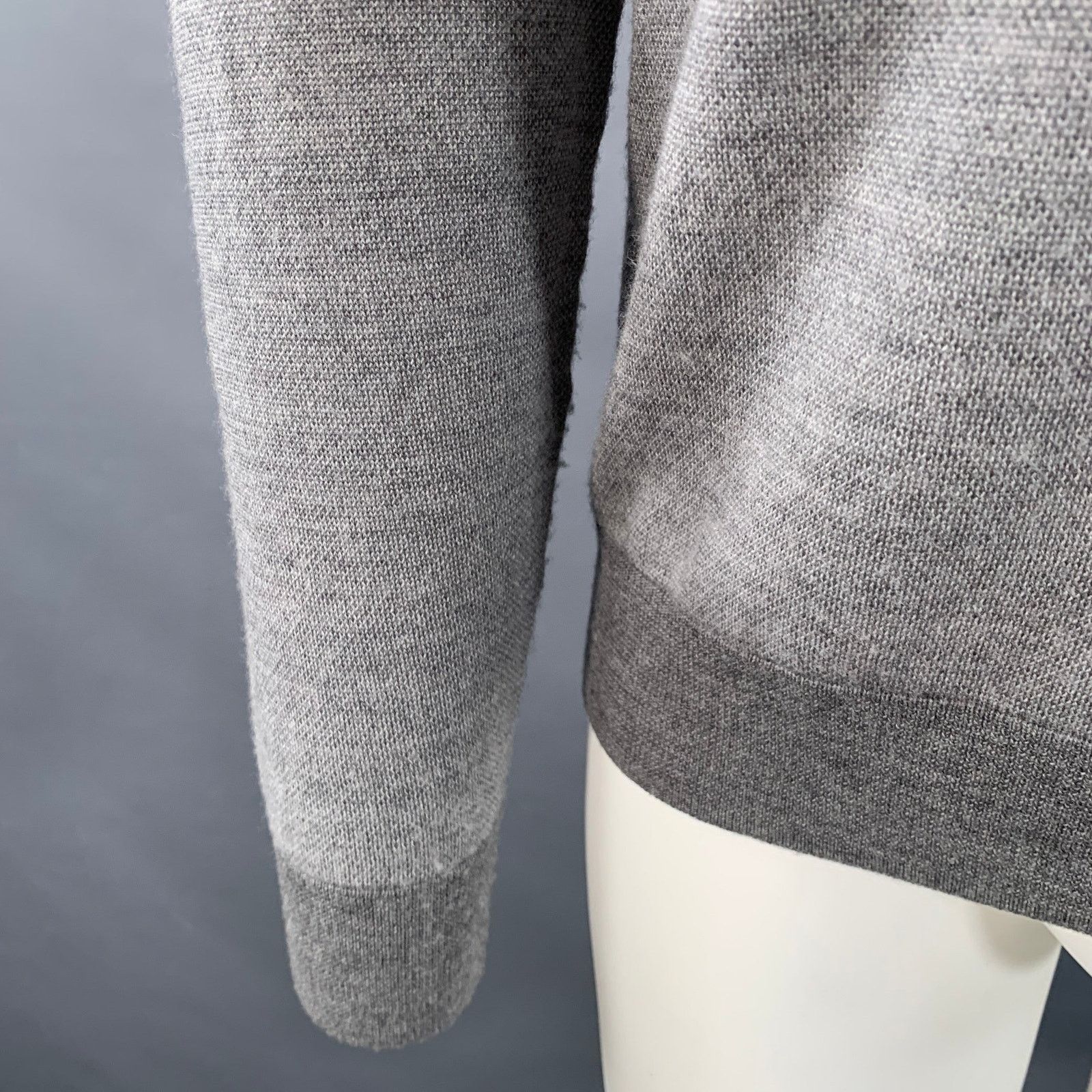 Brooks Brothers BROOKS BROTHERS Size M Grey Merino Wool 1/4 Zip Pullover Size US M / EU 48-50 / 2 - 5 Thumbnail