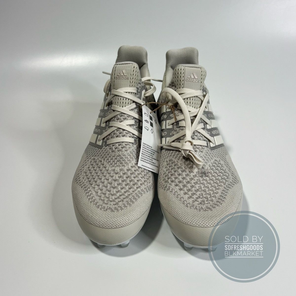 Adidas Adidas UltraBoost Footballs Cleats Talc Grey White Granite Size US 9.5 / EU 42-43 - 2 Thumbnail
