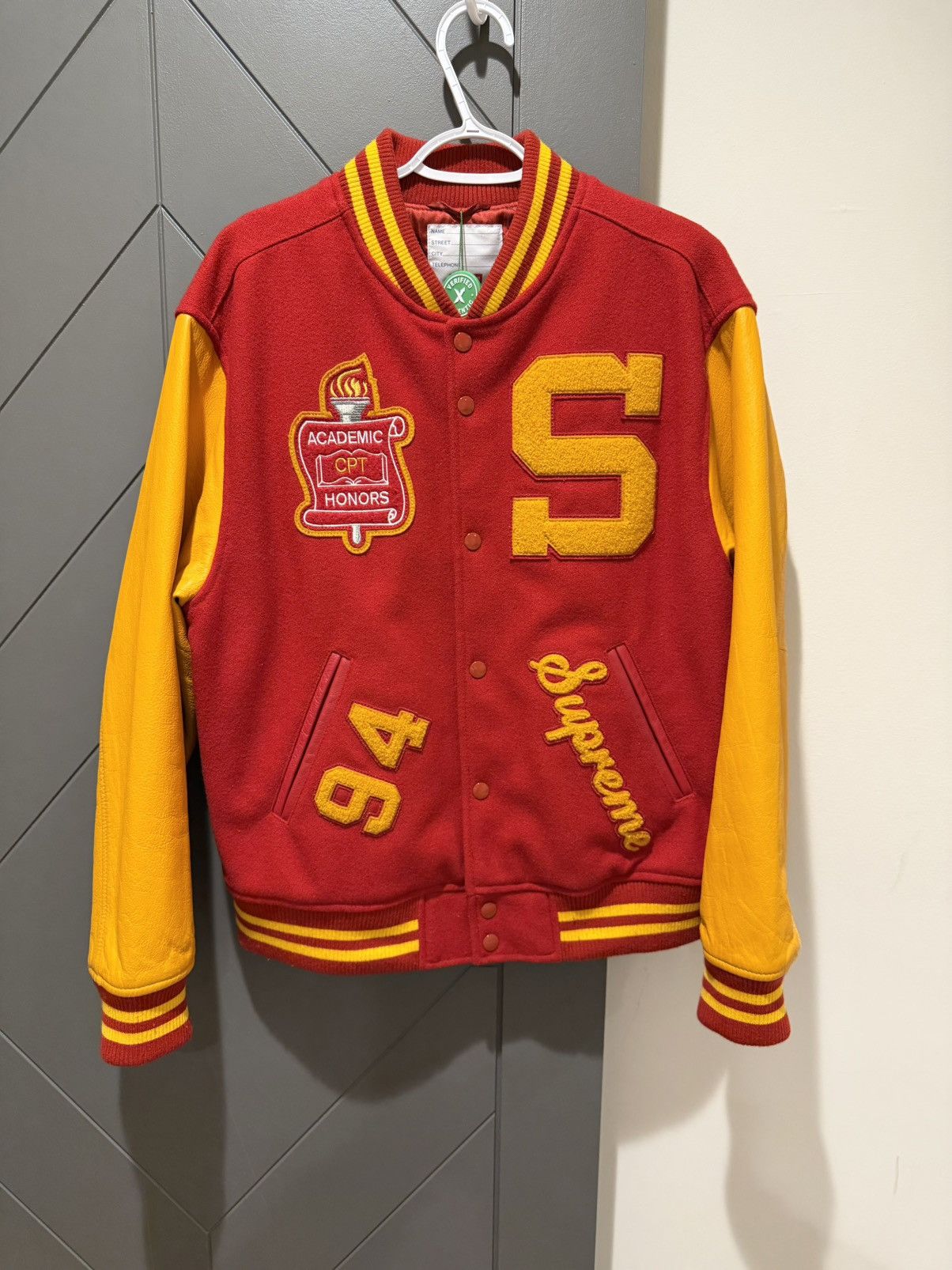 Supreme Supreme Team Varsity Jacket FW19 Size US M / EU 48-50 / 2 - 1 Thumbnail