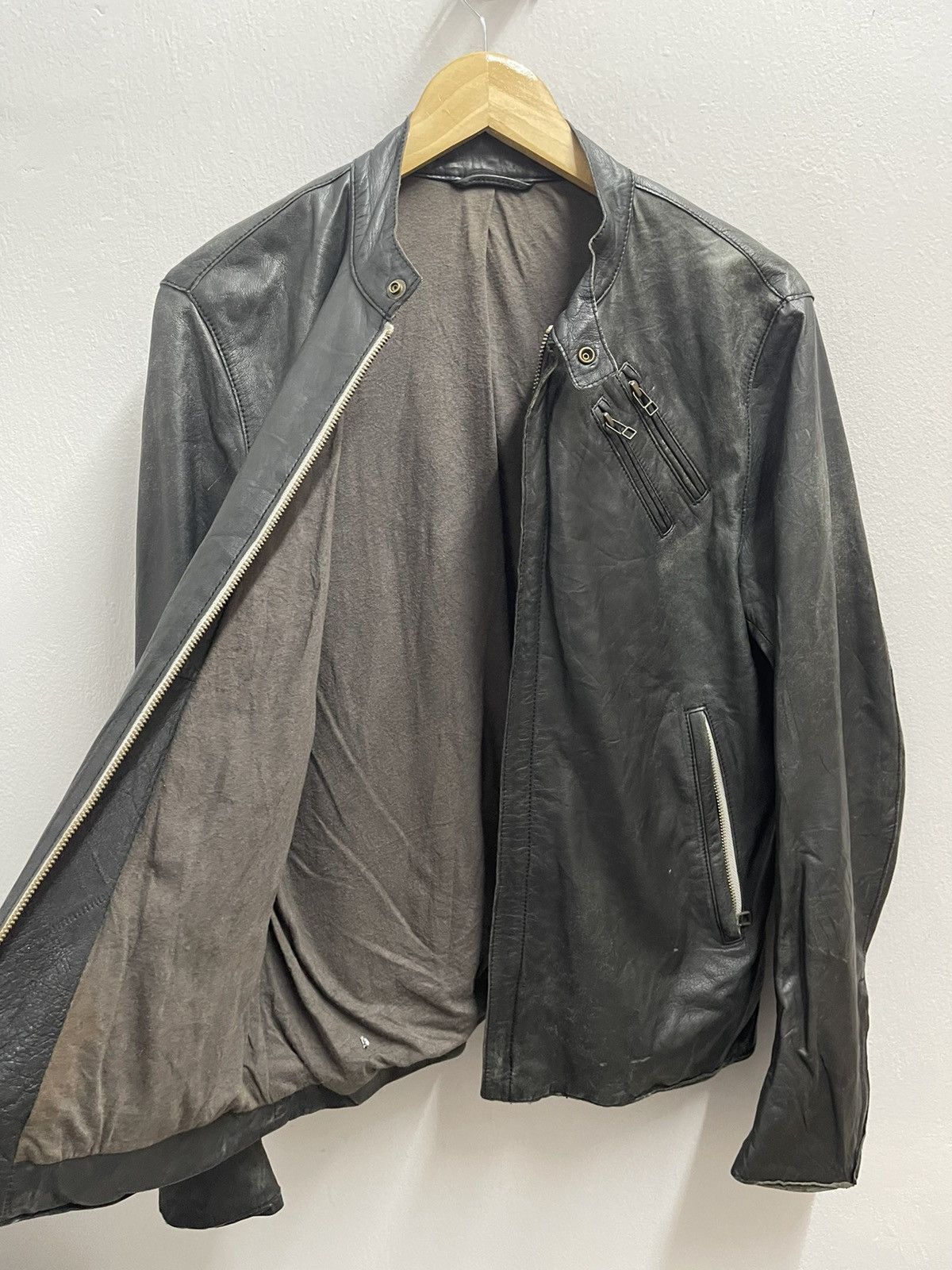 Ships Jet Blue Vintage SHIP JET BLUE Distressed Leather Jacket Size US M / EU 48-50 / 2 - 1 Thumbnail