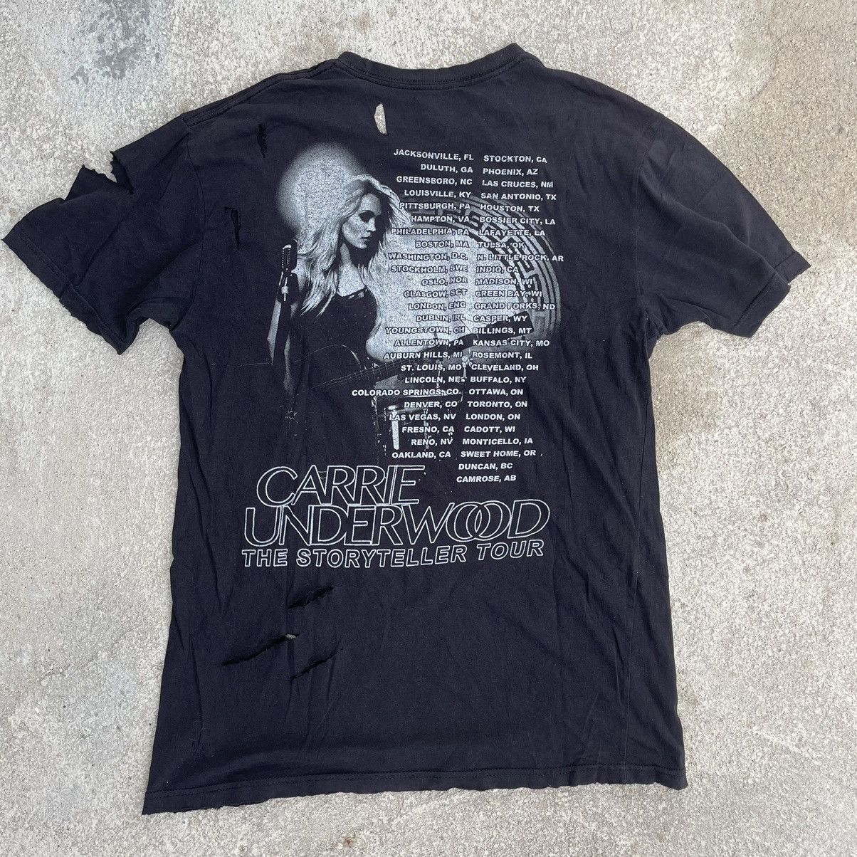 Band Tees × Vintage “CARRIE UNDERWOOD” DISTRESSED Y2K BAND TEE Size US M / EU 48-50 / 2 - 2 Thumbnail