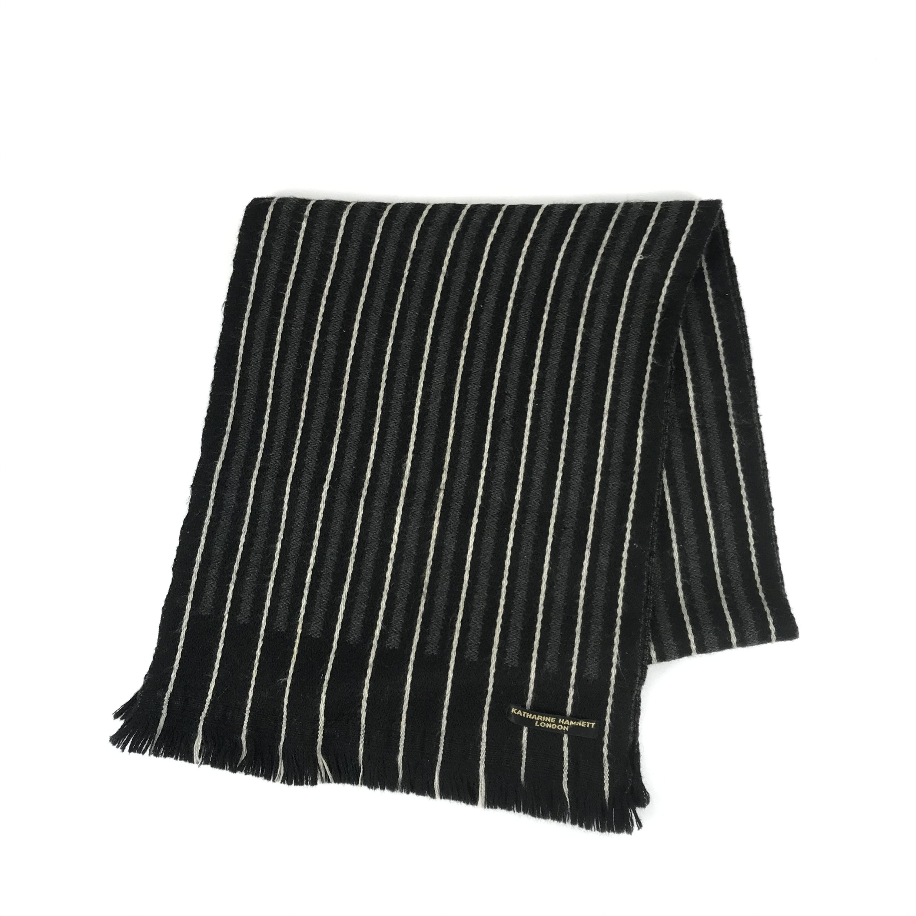 Katharine Hamnett London Vintage Katharine Hamnett Scarf Wool Cashmere Scarves Size ONE SIZE - 2 Thumbnail