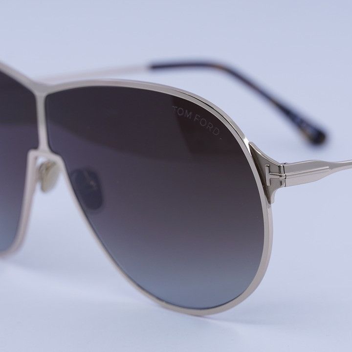 Tom Ford Tom Ford Gaia FT1174 28K Sunglasses Rose Gold Aviator Frame Size ONE SIZE - 8 Thumbnail