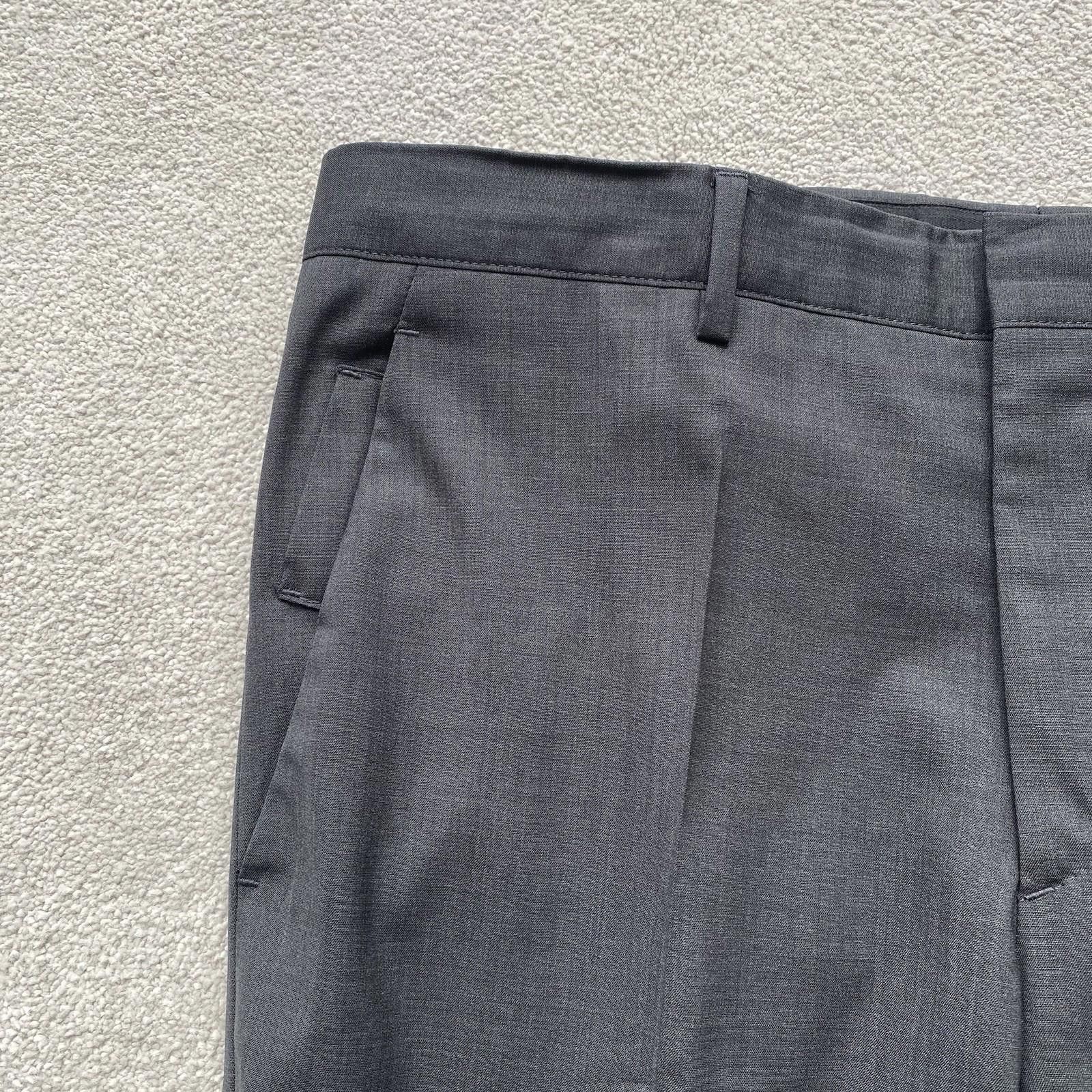 Prada Prada Men’s Virgin Wool Trousers Size 46 Grey Size US 30 / EU 46 - 2 Thumbnail