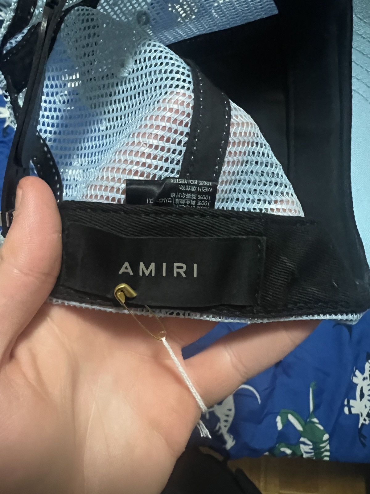 Amiri Amiri baby blue trucker hat Size ONE SIZE - 5 Thumbnail