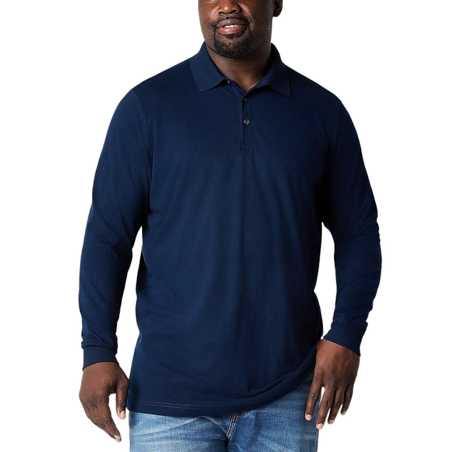 St. Johns Bay St Johns Bay Big and Tall Regular Fit Long Sleeve Polo Shirt Grailed