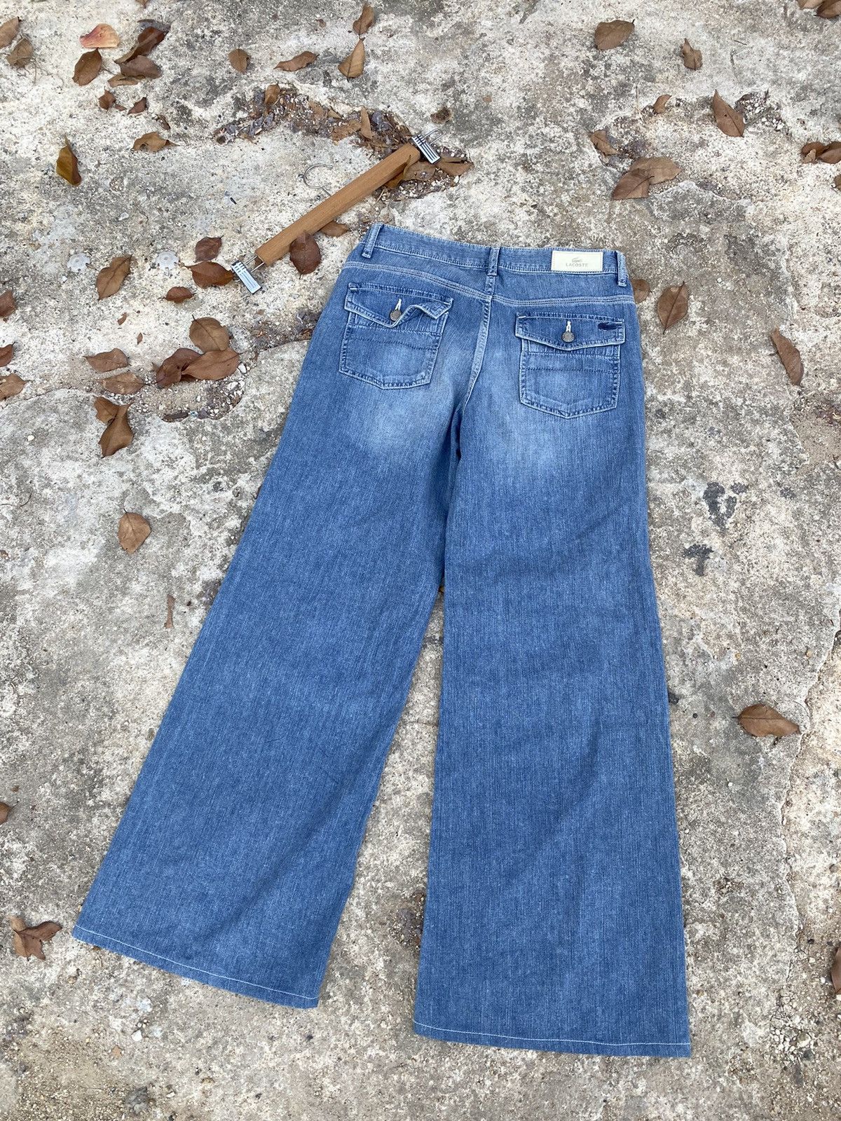 Lacoste Flared Jeans Lacoste Blue Denim Bootcut Style for Women Size 30" / US 8 / IT 44 - 6 Thumbnail