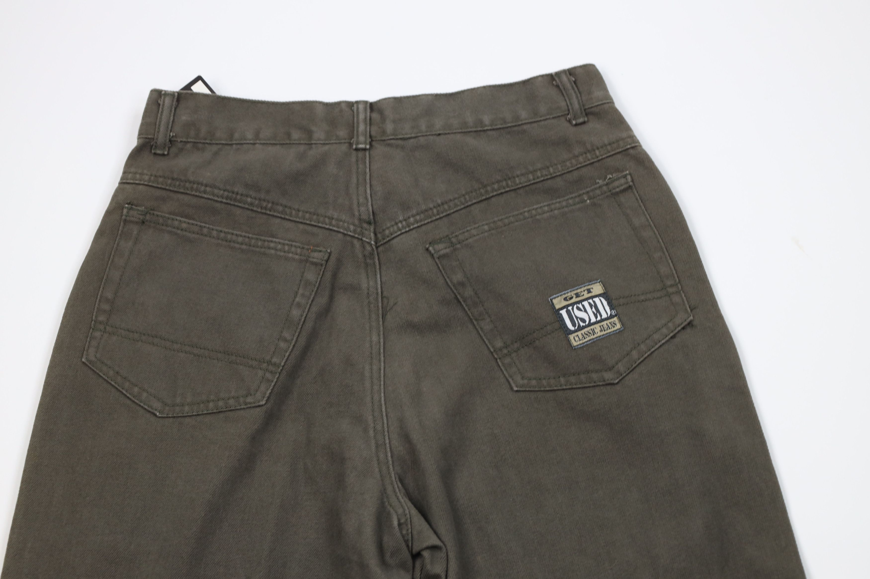 Vintage Deadstock Vintage 90s Streetwear Jeans Olive Green Size US 31 - 10 Thumbnail