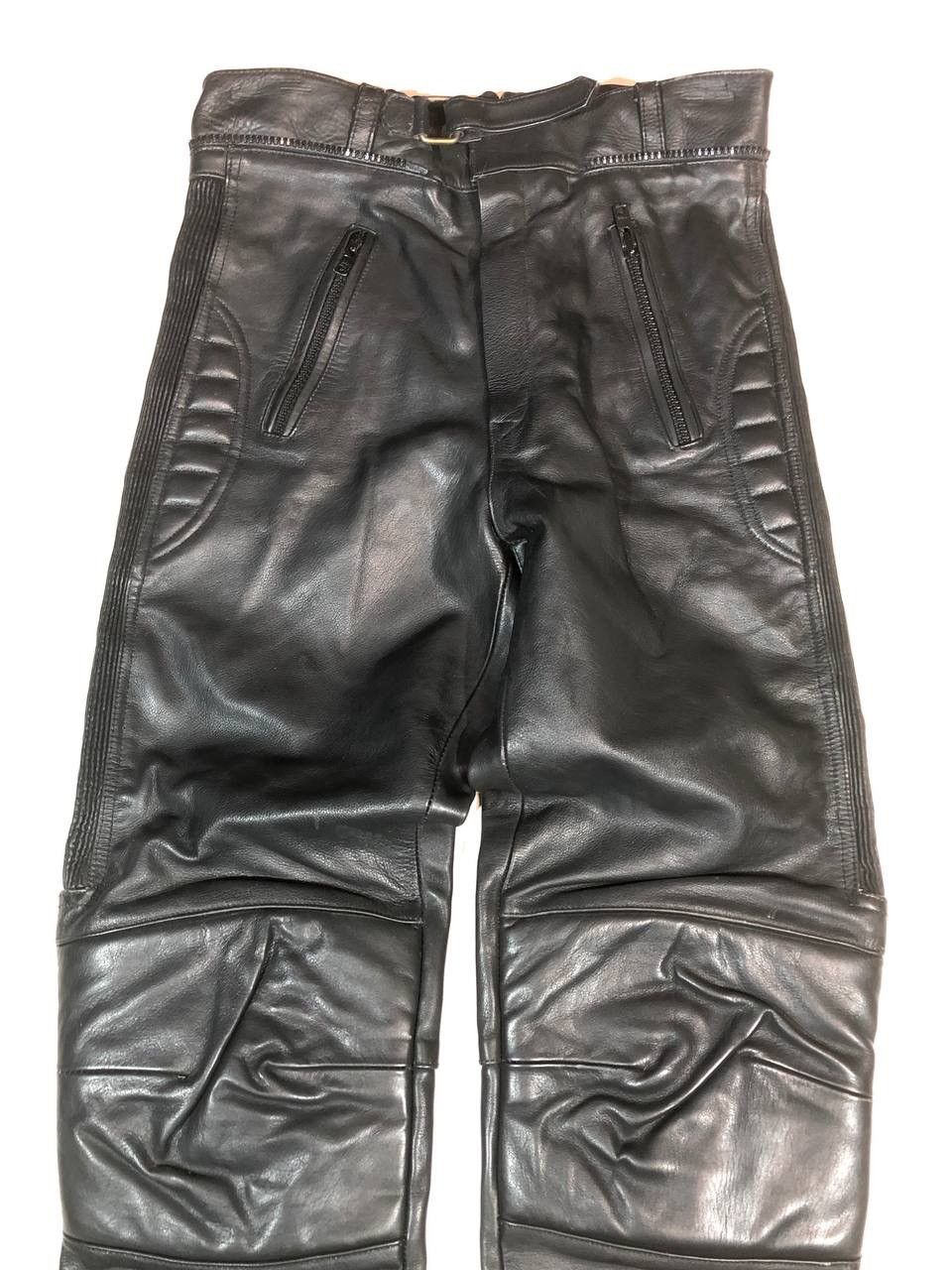 Leather × Vintage Vintage Moto Biker Leather Pants Size US 31 - 2 Thumbnail