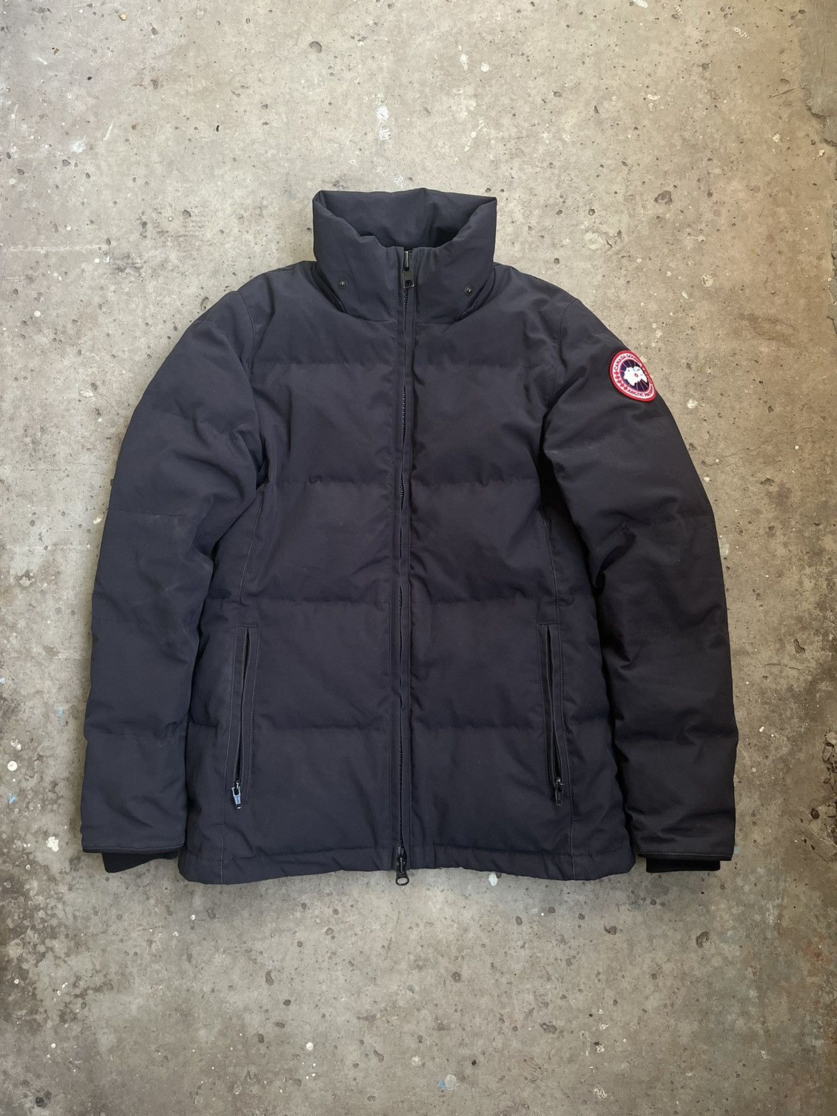 image of Canada Goose Vintage Navy Blue Down Jacket, Women's (Size Small)