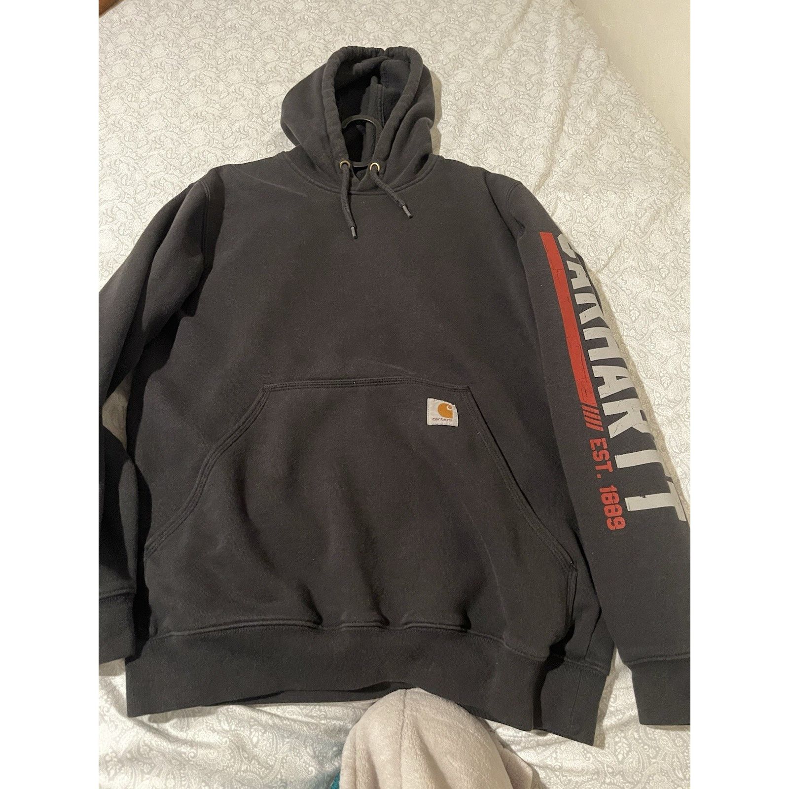 Carhartt Carhartt Hoodie Men’s Small Black Faded Original Fit Size US S / EU 44-46 / 1 - 2 Thumbnail