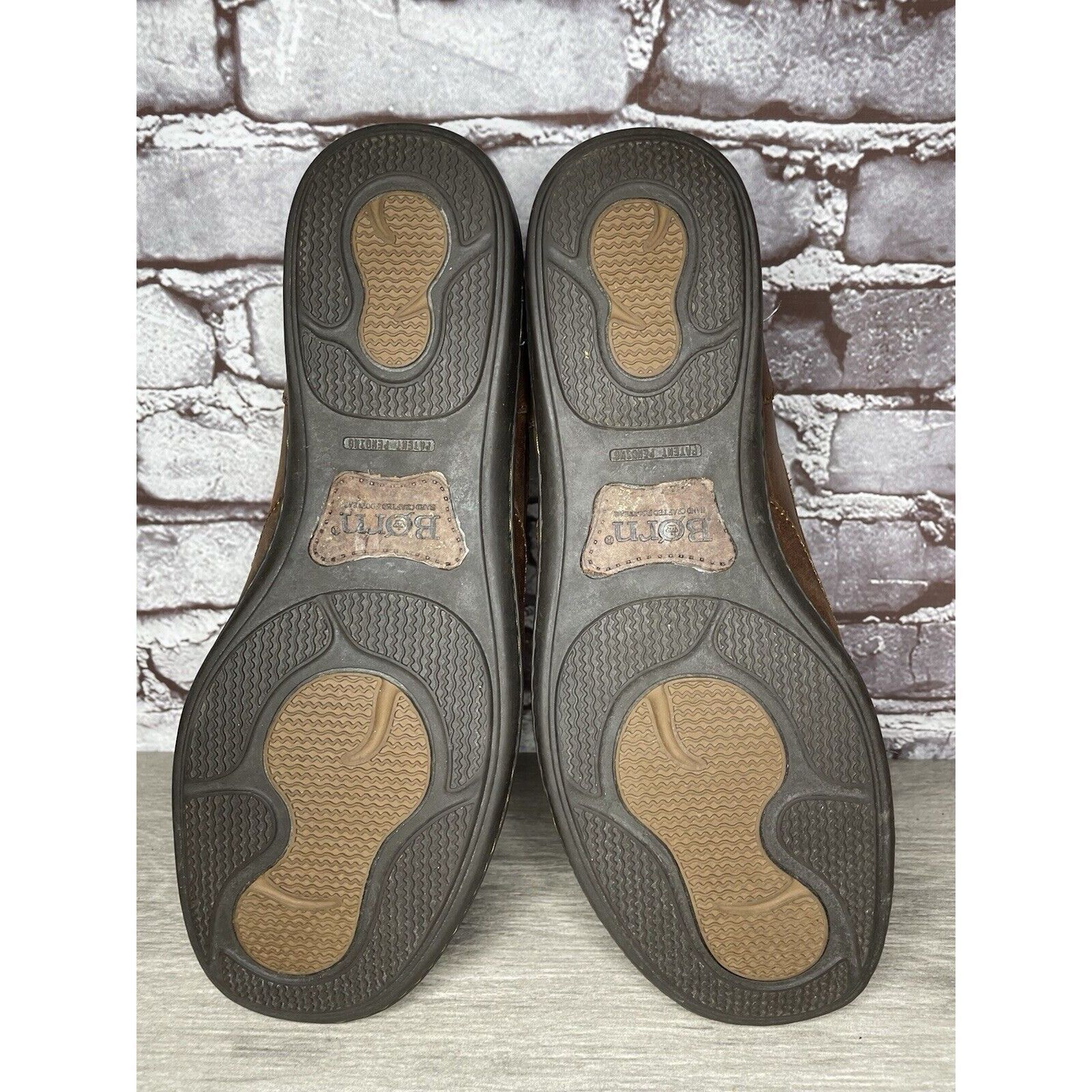 Born Born Handcrafted Brown Leather Casual Slip On Comfort Loafer Size US 11 / EU 44 - 7 Thumbnail