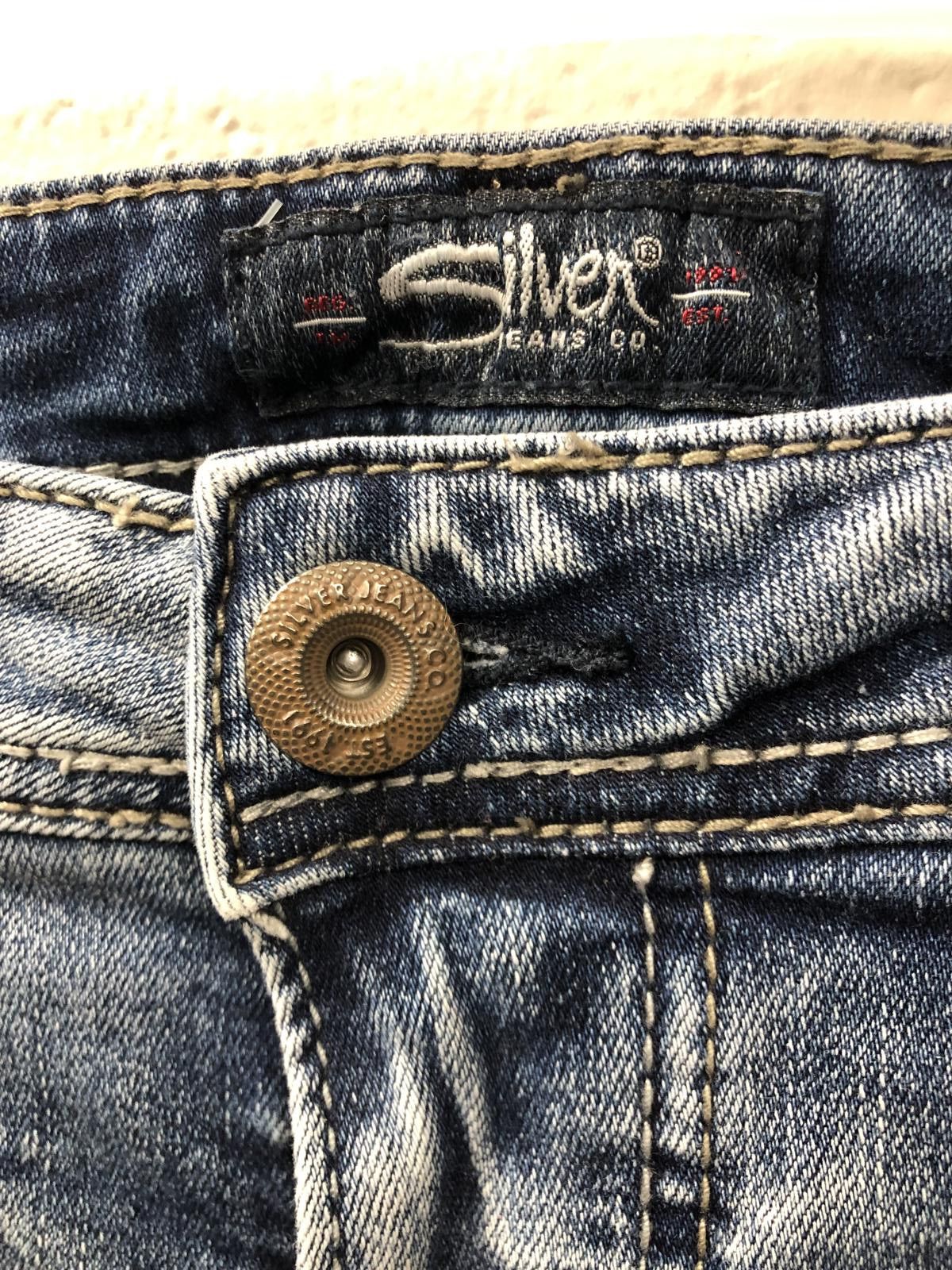 Silver Jeans Co. Silver Jeans Co. Denim Motion Women's Slim Fit Jeans Size 28" / US 6 / IT 42 - 2 Thumbnail
