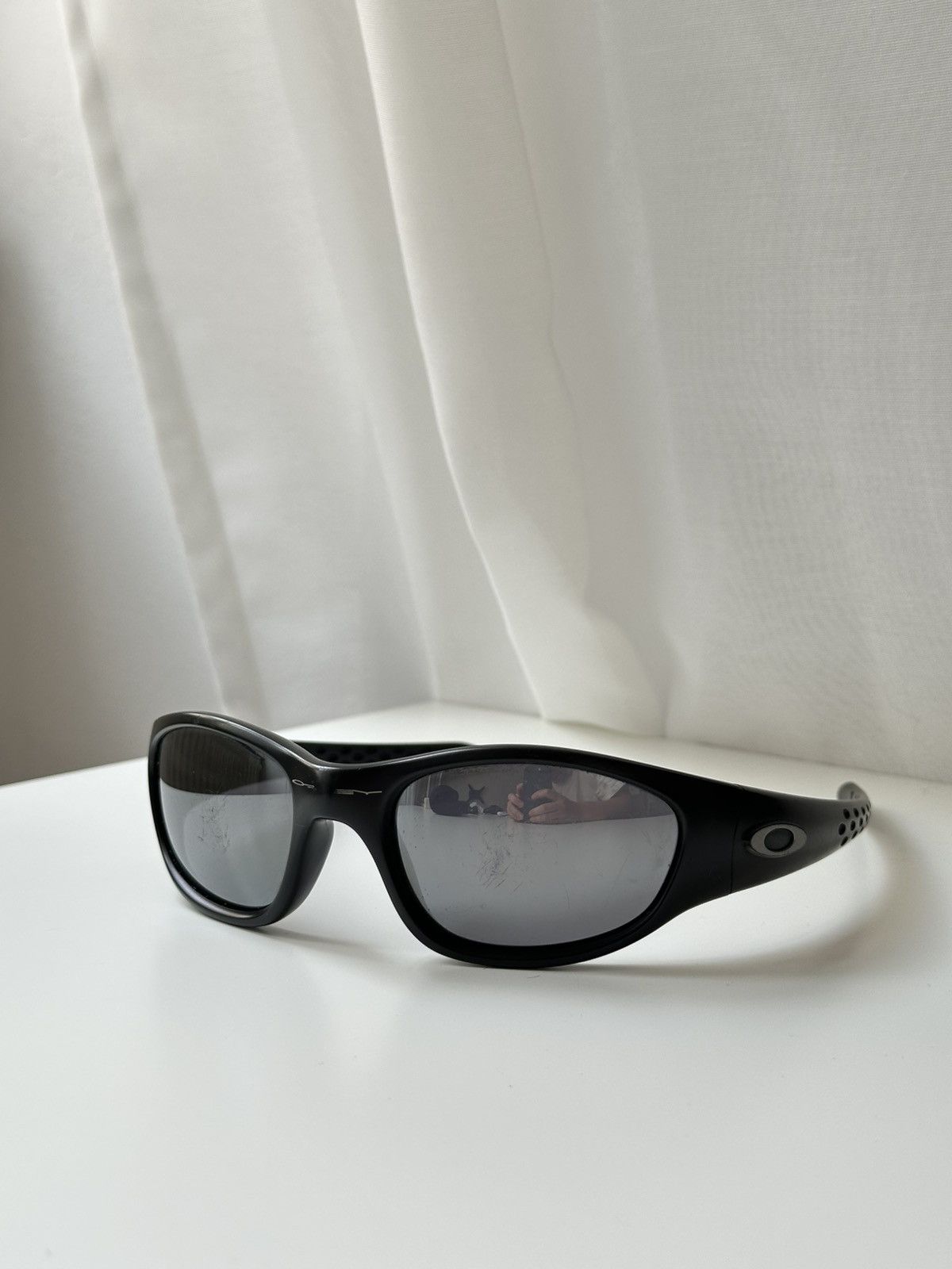 Oakley Oakley Fives Black Wrap Mirrored 1998 Sunglasses Size ONE SIZE - 5 Thumbnail