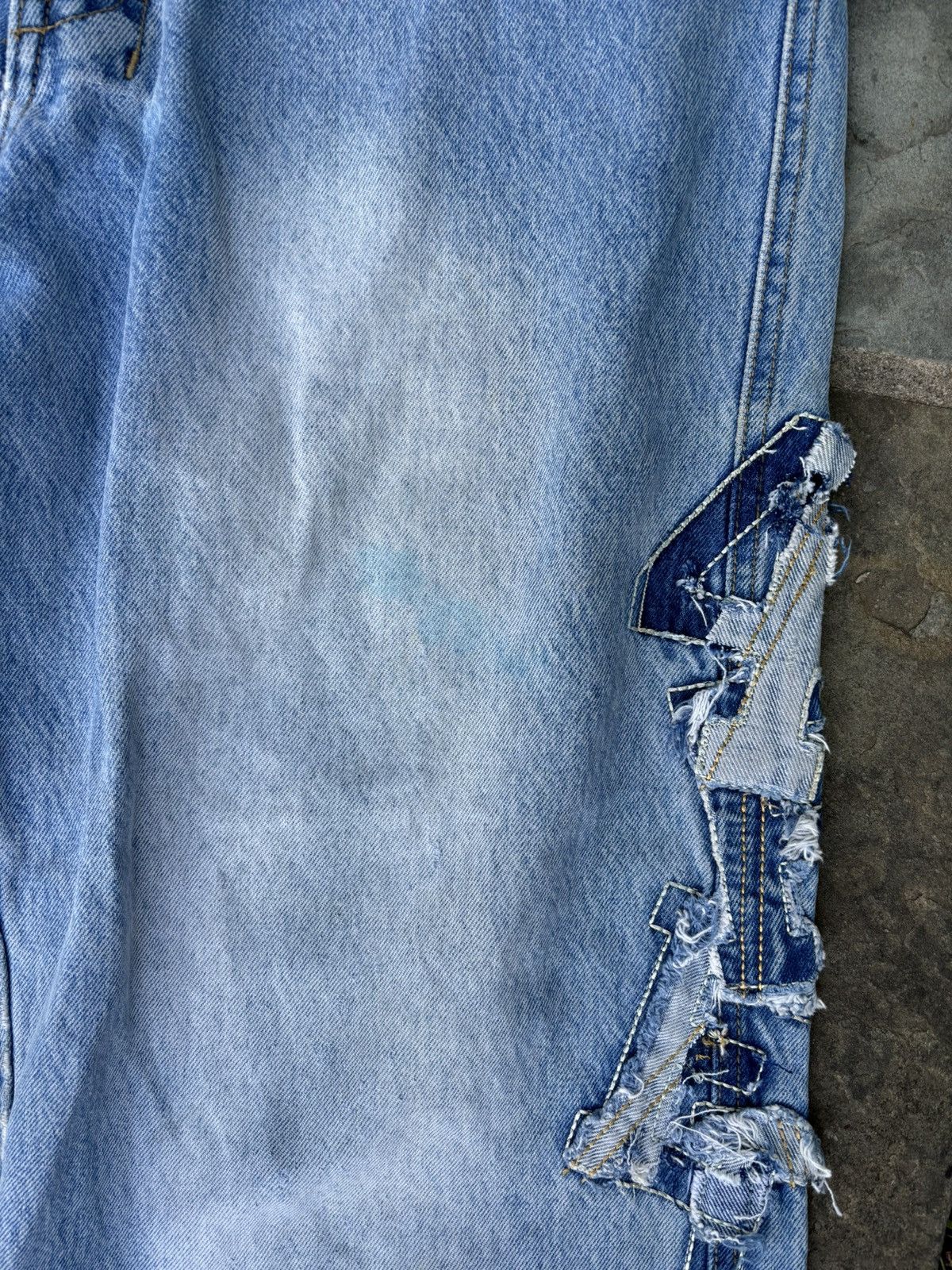 Vintage Vintage Jnco Style 48 Star Embroidered Jeans Y2K Size US 31 - 2 Thumbnail