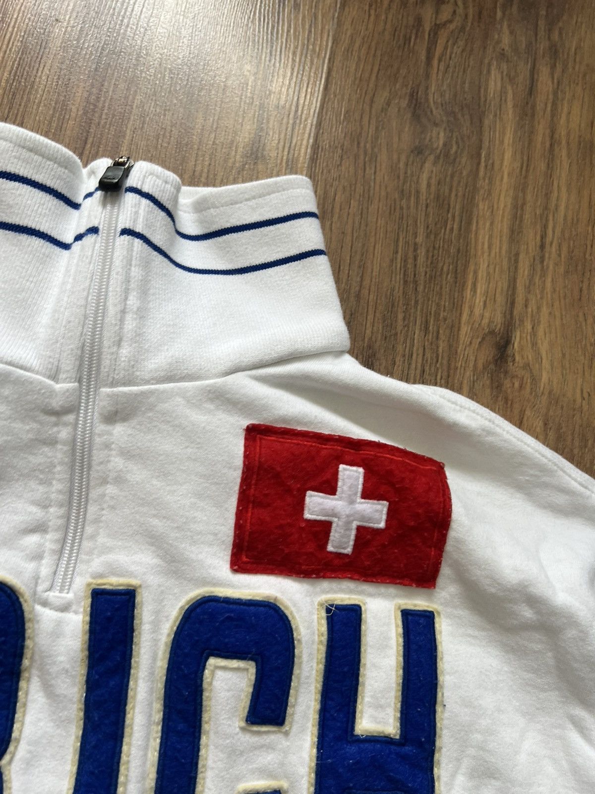 Kappa Kappa “Zürich” White Quarter-Zip Sweatshirt Size US XL / EU 56 / 4 - 5 Thumbnail