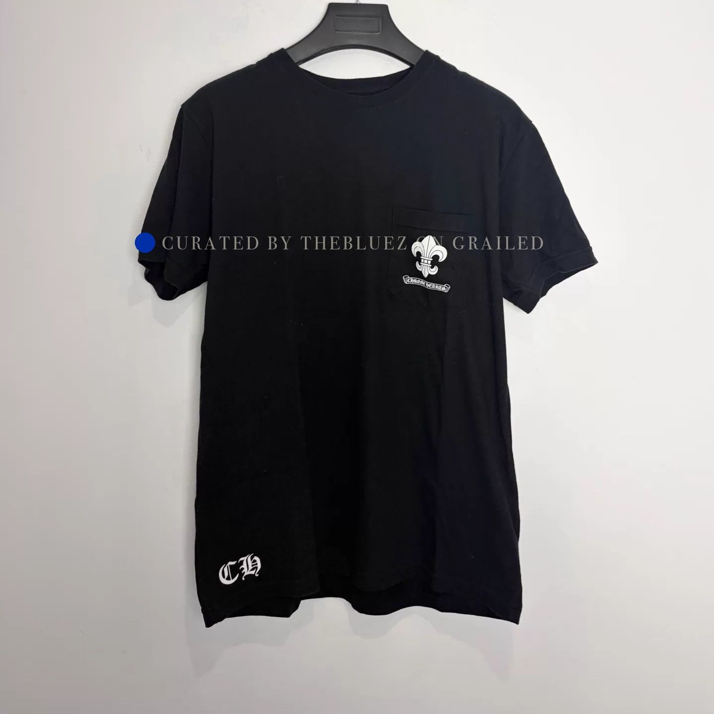 Chrome Hearts Black Scroll Trefoil Crew Neck T-Shirt Size US L / EU 52-54 / 3 - 1 Thumbnail