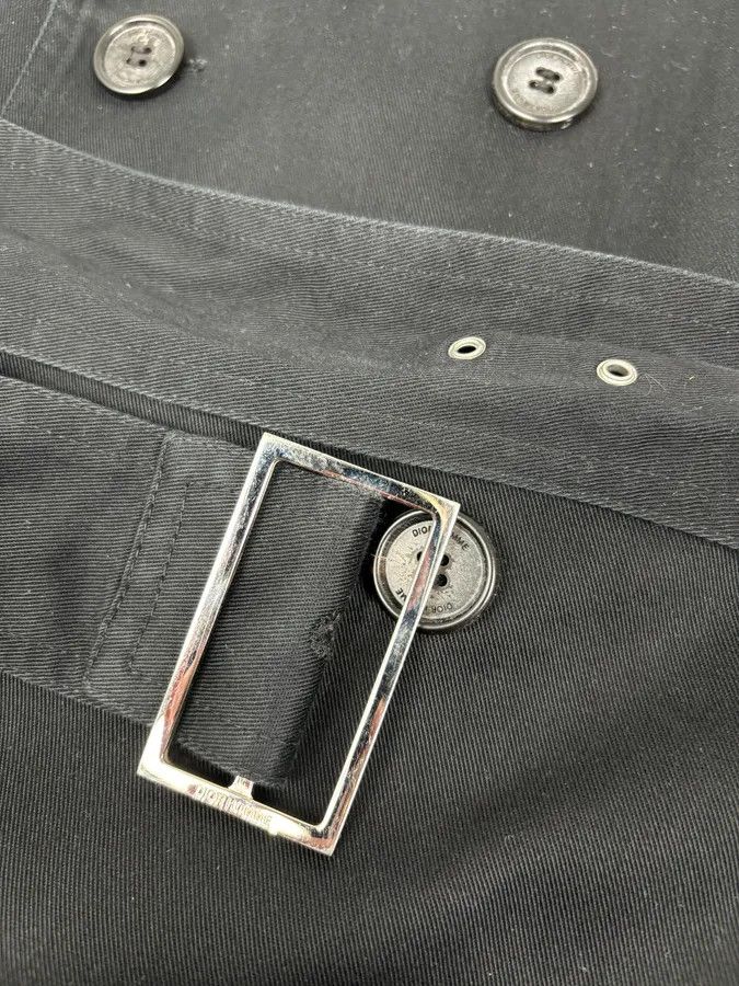Dior AW2009 Dior Black Wool Double-Breasted Trench Coat by Kris Van Assche Size US M / EU 48-50 / 2 - 12 Thumbnail