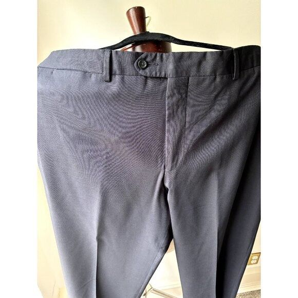 Coppley Coppley $330 Men's Dress Pants 40x29 Black Wool‎ Trousers Fl Size 40R - 7 Thumbnail