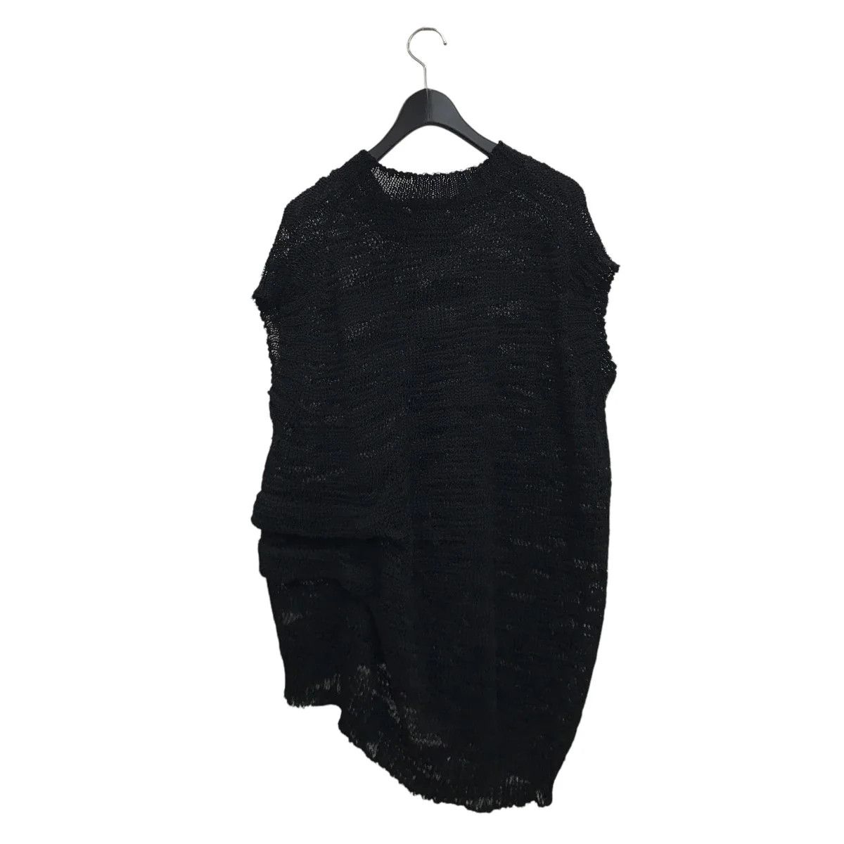 トップス Yohji Yamamoto Pour Homme Knit Vest Yohji Yamamoto pour homme Knit switching line design vest