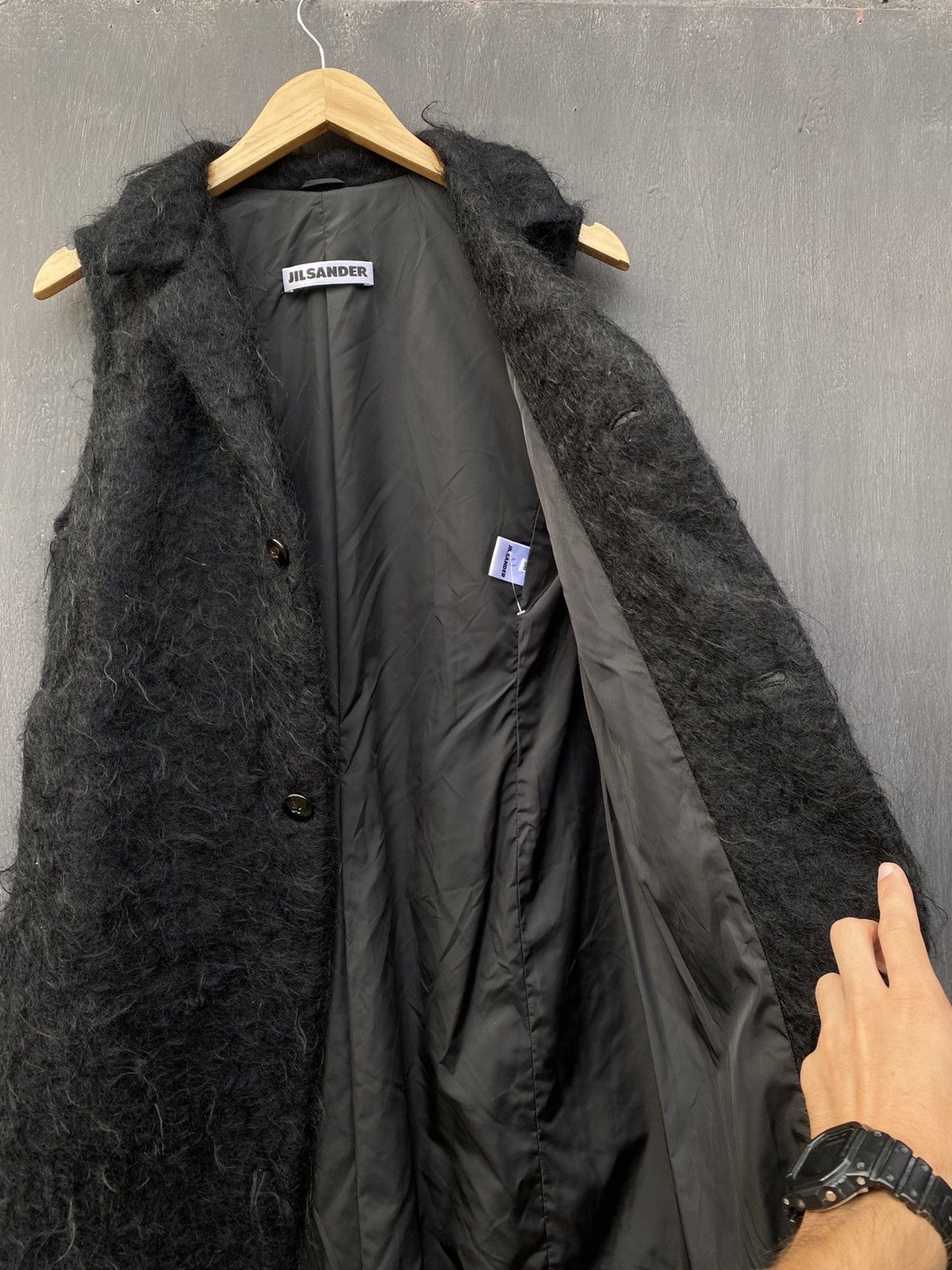 Jil Sander Jil Sander Mohair black Cape size 38 Size XS / US 0-2 / IT 36-38 - 5 Thumbnail