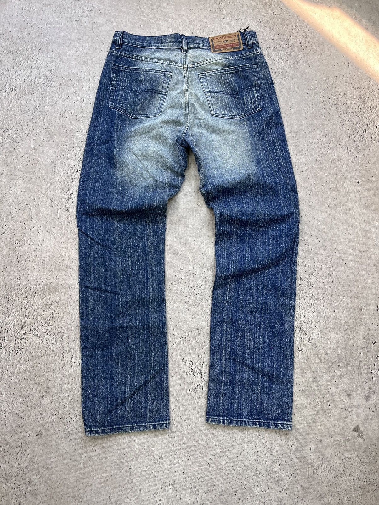 Diesel × Hysteric Glamour × Junya Watanabe VTG Rick Owens HYPE DIESEL Stvle BAGGY Jeans 90s Size US 32 / EU 48 - 12 Thumbnail