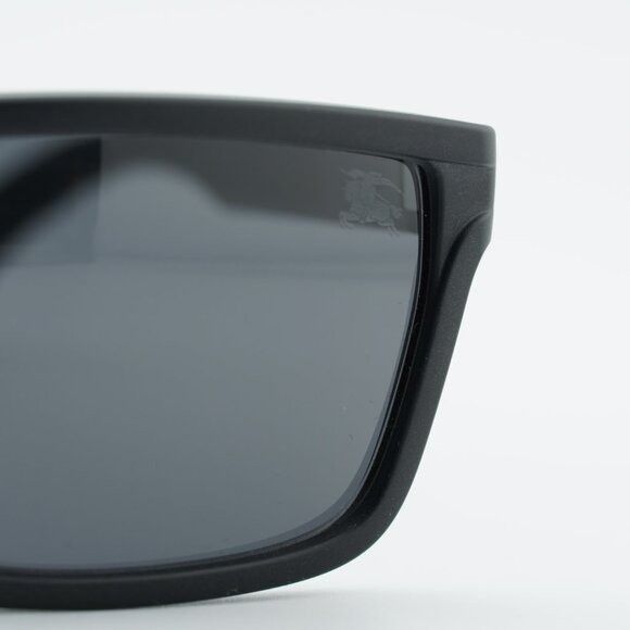Burberry Burberry BE4495D 346487 Sunglasses Black Rectangle Frame Size ONE SIZE - 6 Thumbnail