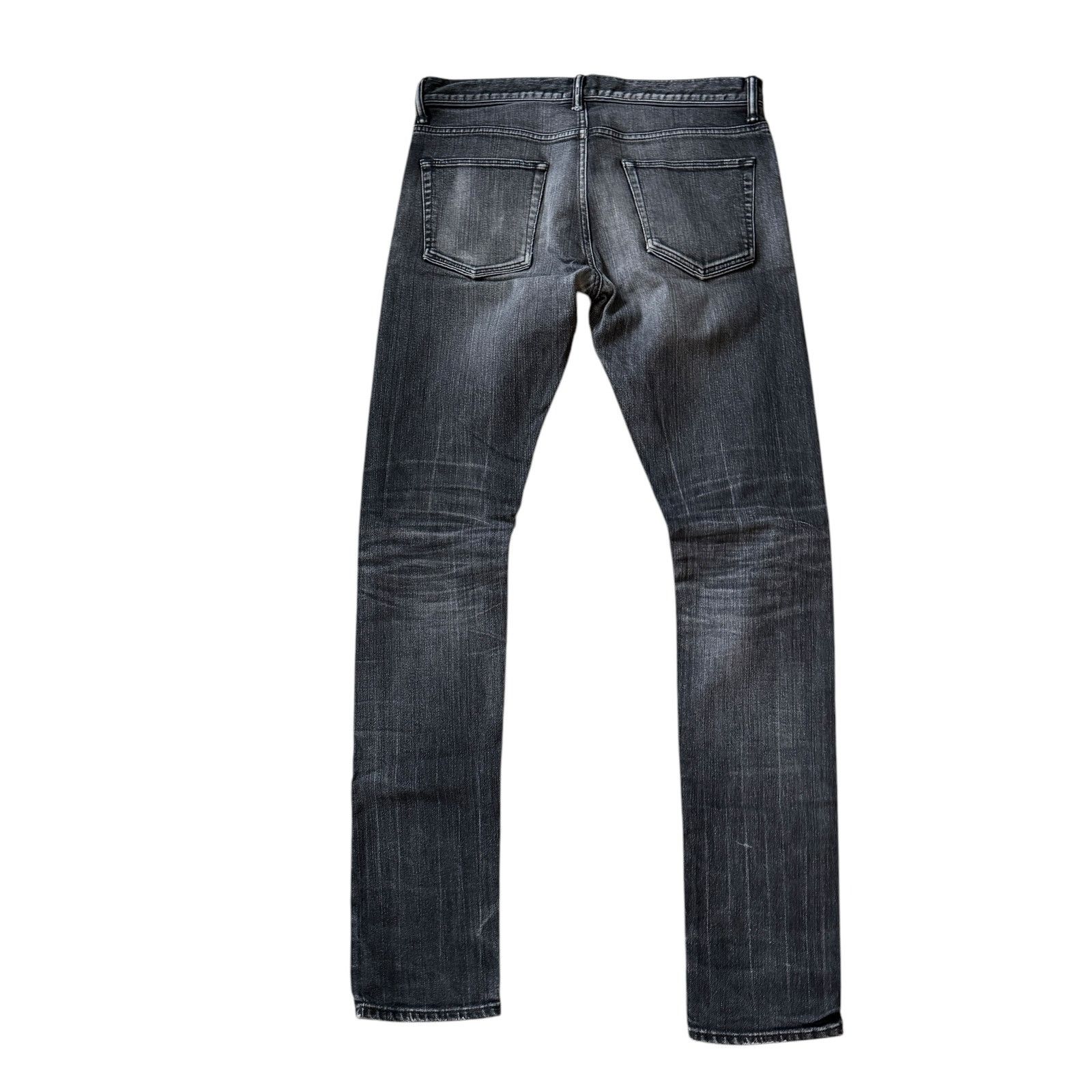 John Elliott John Elliott Charcoal Grey Wash Skinny Distressed Jeans Size US 30 / EU 46 - 2 Thumbnail
