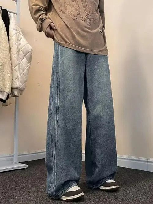 VIBE Straight Leg Flared Blue Denim Jeans Size US 30 / EU 46 - 1 Thumbnail