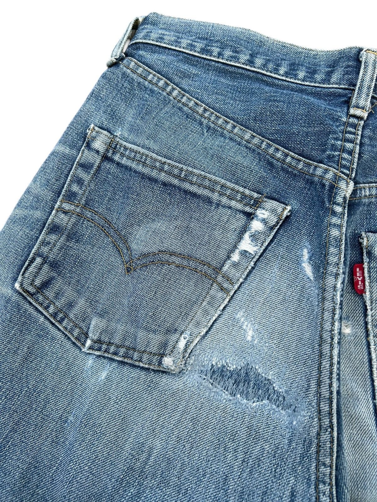 Kapital Thrashed Vintage Levis Big E Selvedge Denim Jeans Size US 29 - 13 Thumbnail
