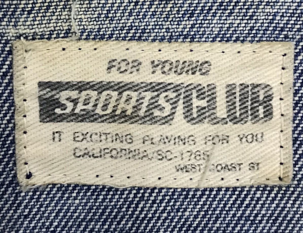 Vintage Vintage For Young Sports Club Denim Jacket Size US L / EU 52-54 / 3 - 13 Thumbnail