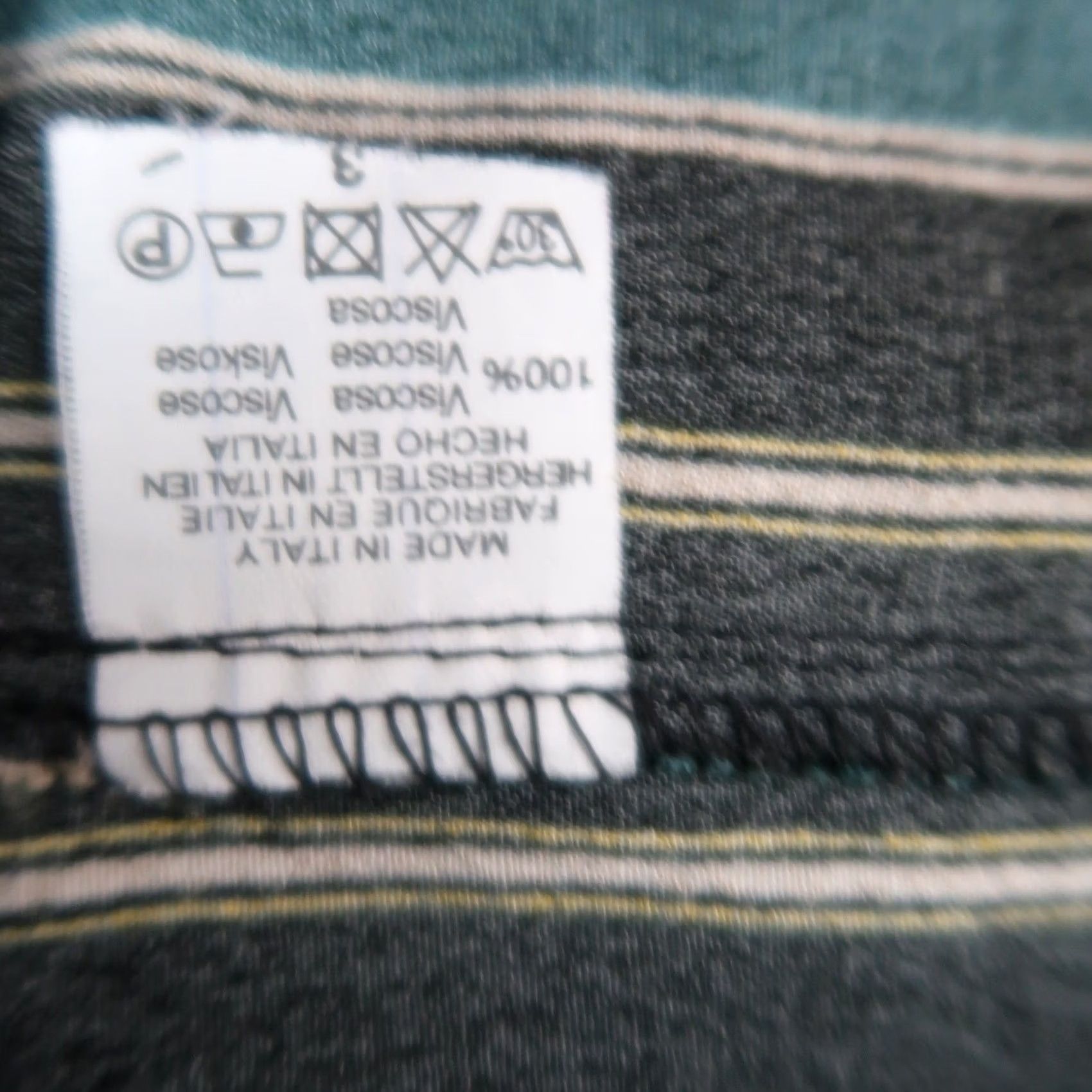 Brandy Melville VINTAGE Brandy Melville Pants Women S Black Striped Pull-on Ankle Skinny Viscose Bohemian Modern Casual Size 28" / US 6 / IT 42 - 5 Thumbnail