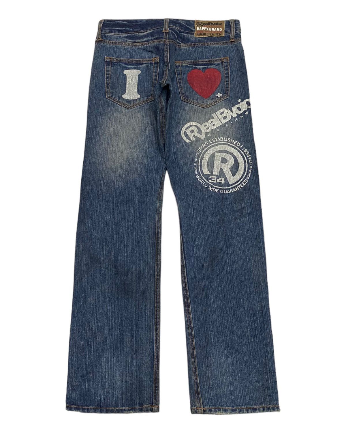 Japanese Brand RARE🔥RBV REALBVOICE DISTRESSED DENIM JEANS Size US 30 / EU 46 - 4 Thumbnail
