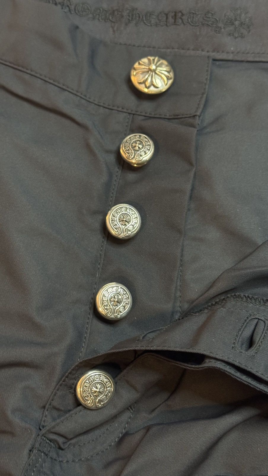 Chrome Hearts Chrome Hearts Sz 38 Nylon/Leather Knee Carpenter Pants Size US 38 / EU 54 - 5 Thumbnail