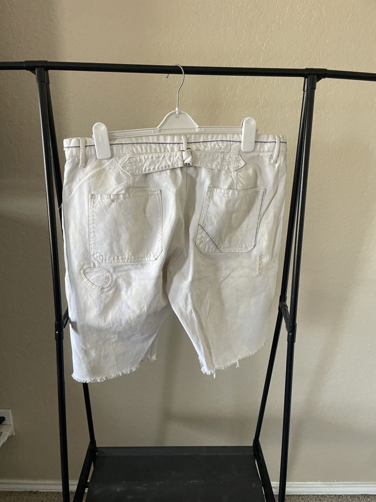 Polo Ralph Lauren Cargo distressed paint splash denim cut off shorts Size US 38 / EU 54 - 5 Thumbnail