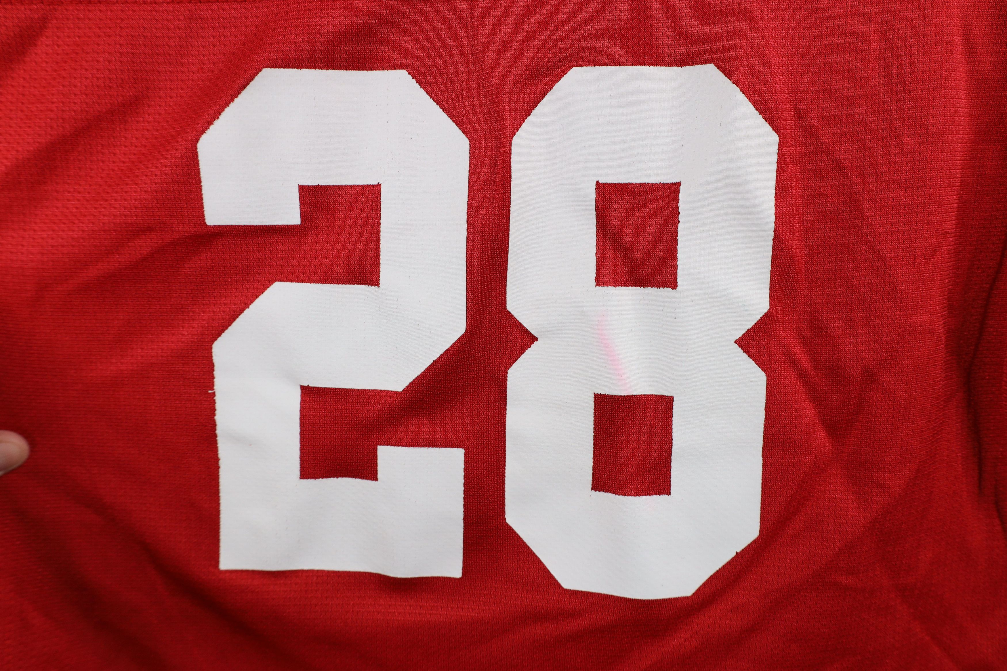 Nike × Vintage Vintage Nike Ohio State University Football Jersey Red Size L / US 10 / IT 46 - 13 Thumbnail