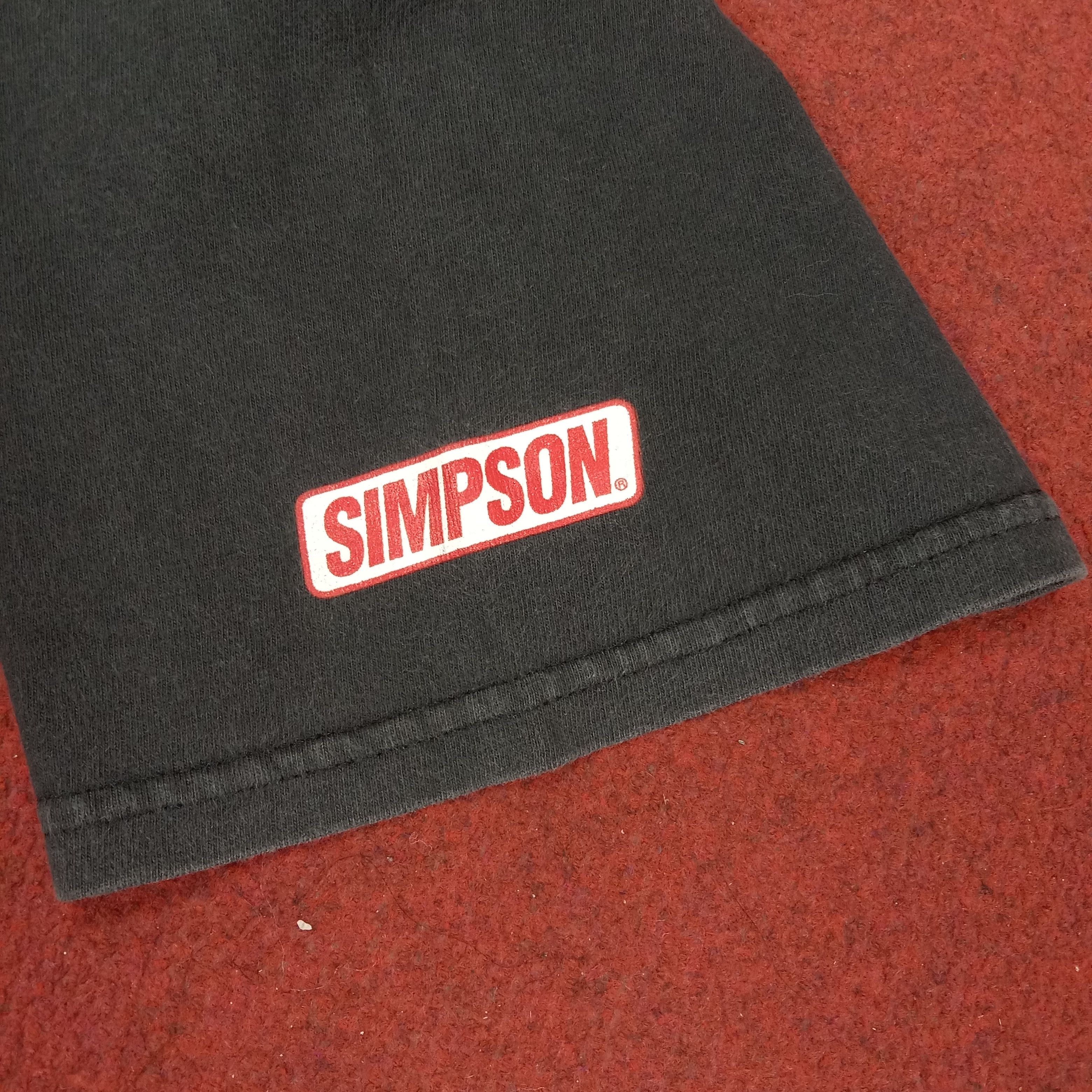 Hanes × Vintage Simpson Racing Team Vintage Tshirt Size US M / EU 48-50 / 2 - 6 Thumbnail