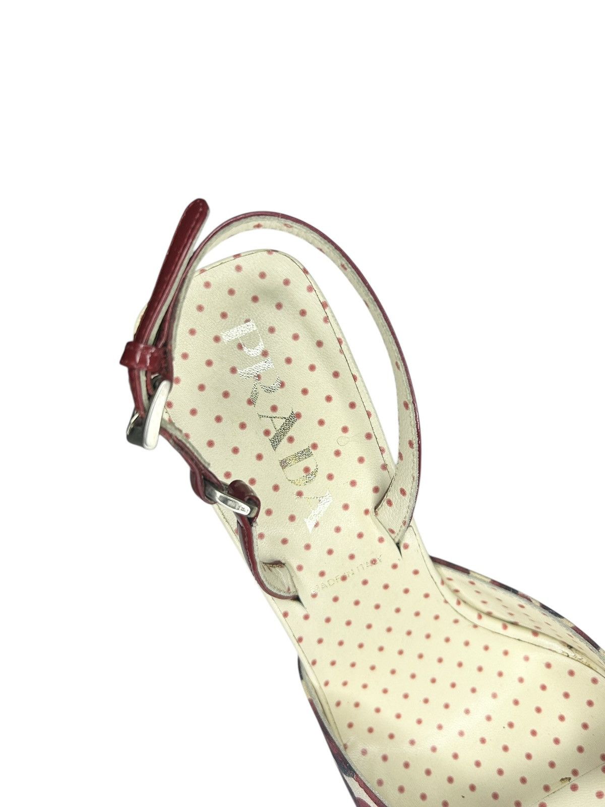 Prada S/S 00 Heart Print Heels Size US 6.5 / IT 36.5 - 3 Thumbnail