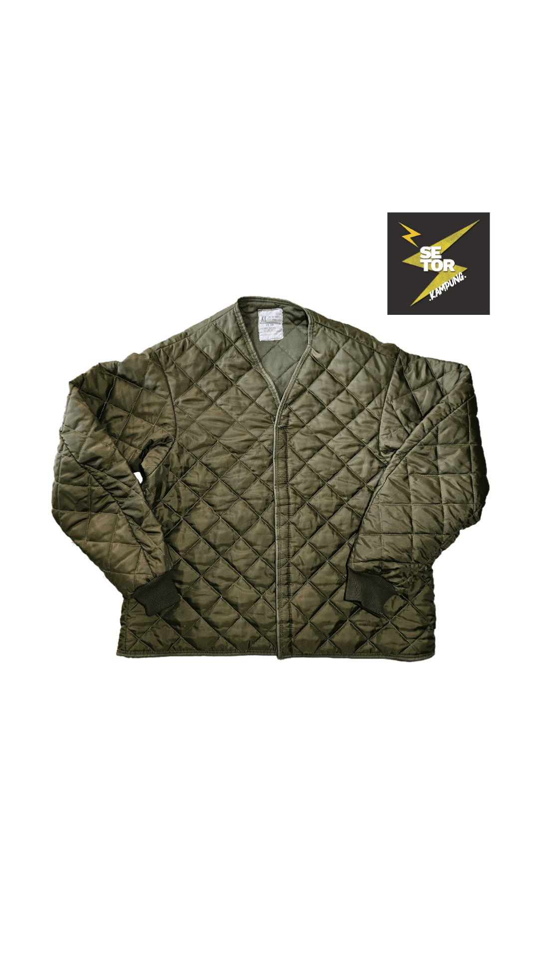 Vintage Quilted lining inner military jacket 70's