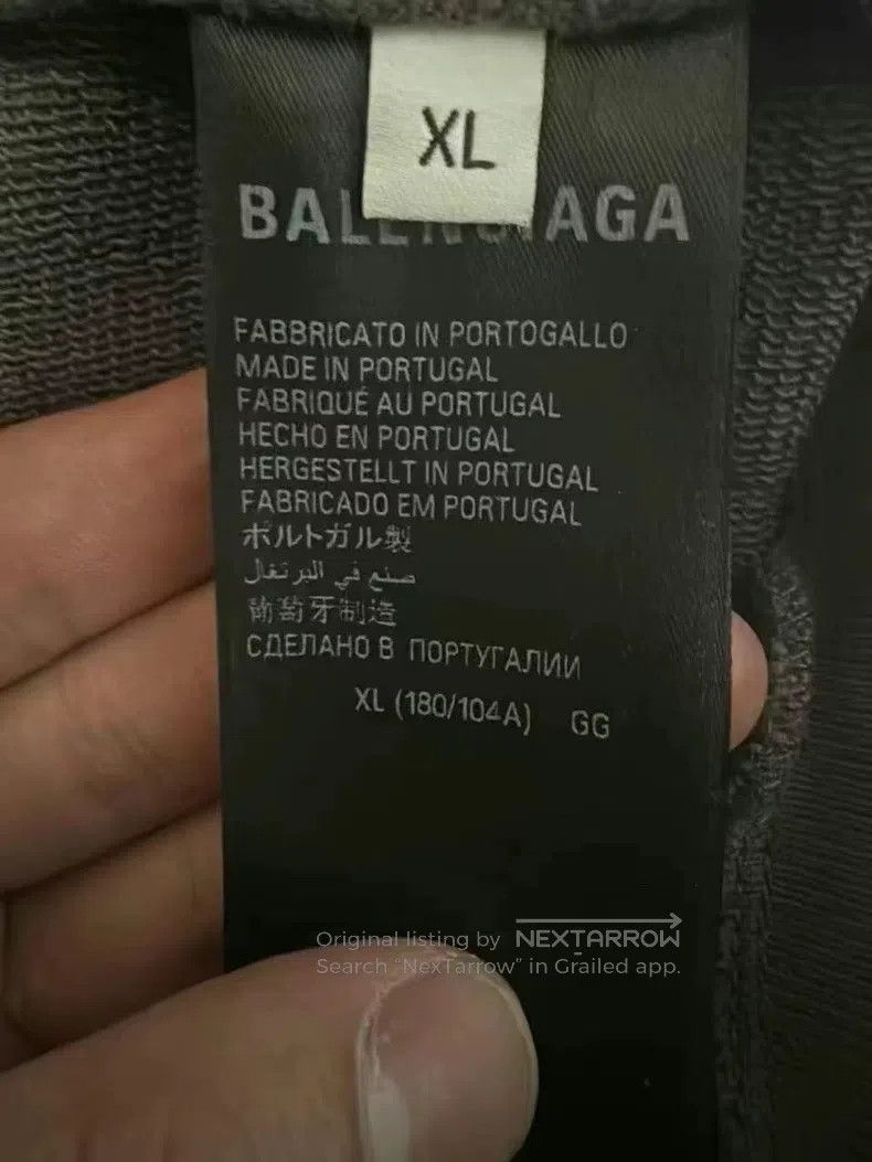 Balenciaga Balenciaga Grey Mud-Dyed Coca-Cola Printed Zipper Hoodie Size US XL / EU 56 / 4 - 4 Thumbnail