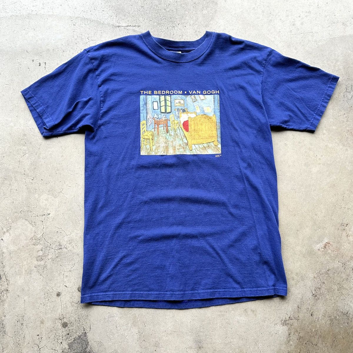 Anvil Vintage Vincent Van Gogh T Shirt The Bedroom Art Exhibit 00s Size US L / EU 52-54 / 3 - 1 Thumbnail