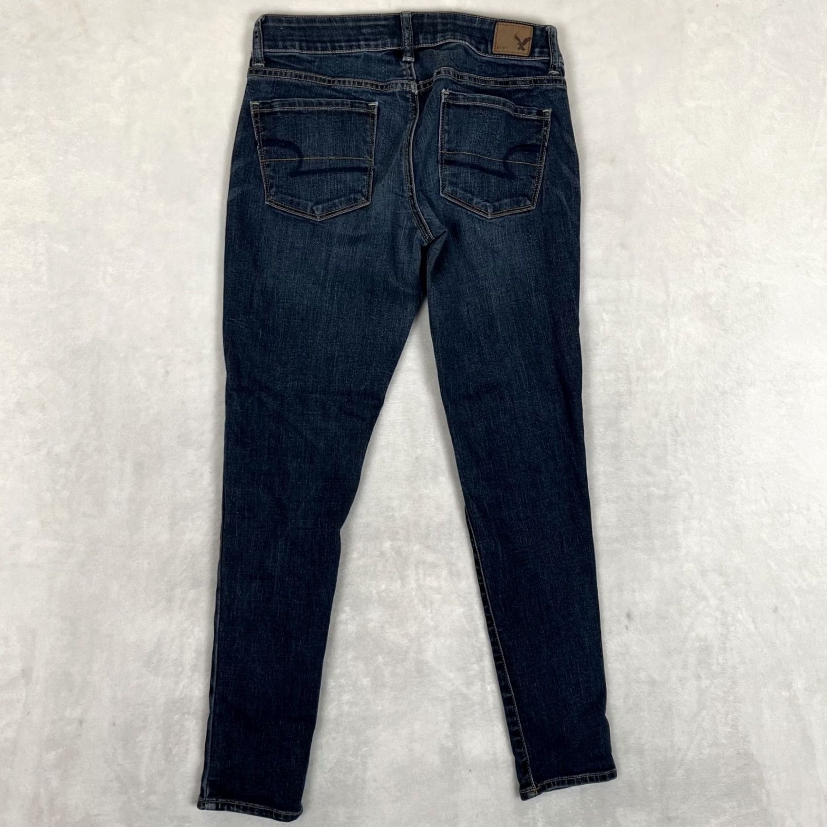 American Eagle Outfitters American Eagle Outfitters Jegging Jeans Women's 4 Regular Dark Blue Denim 5-Pocket Crop Stretch Size 27" / US 4 / IT 40 - 6 Thumbnail