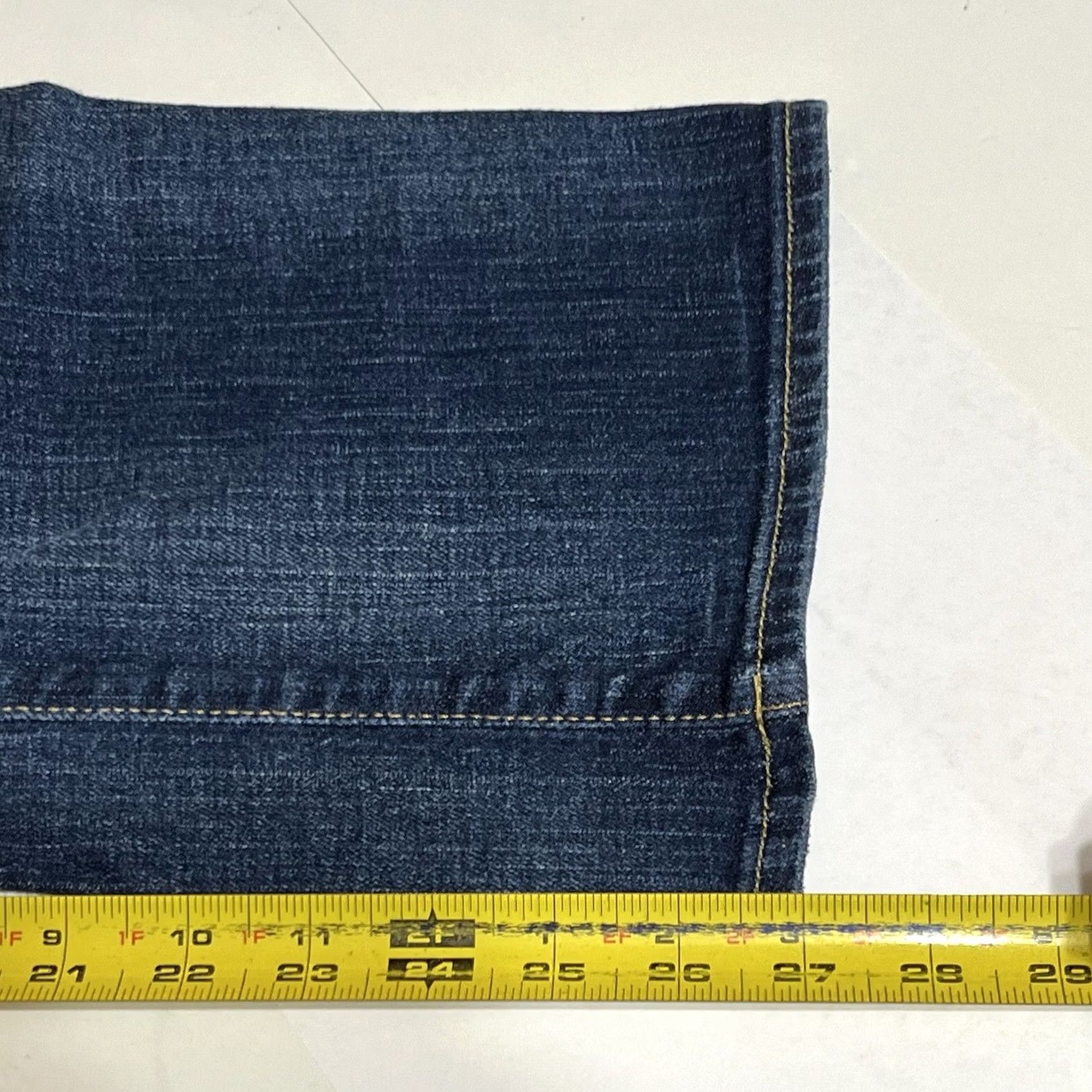 Vintage BIG STAR Jeans Women Capri Denim 34x27 Blue Rikki Logo Embroidered Stretch Leather Zip Regular Inseam 27in Size 24" / US 00 / IT 34 - 6 Thumbnail