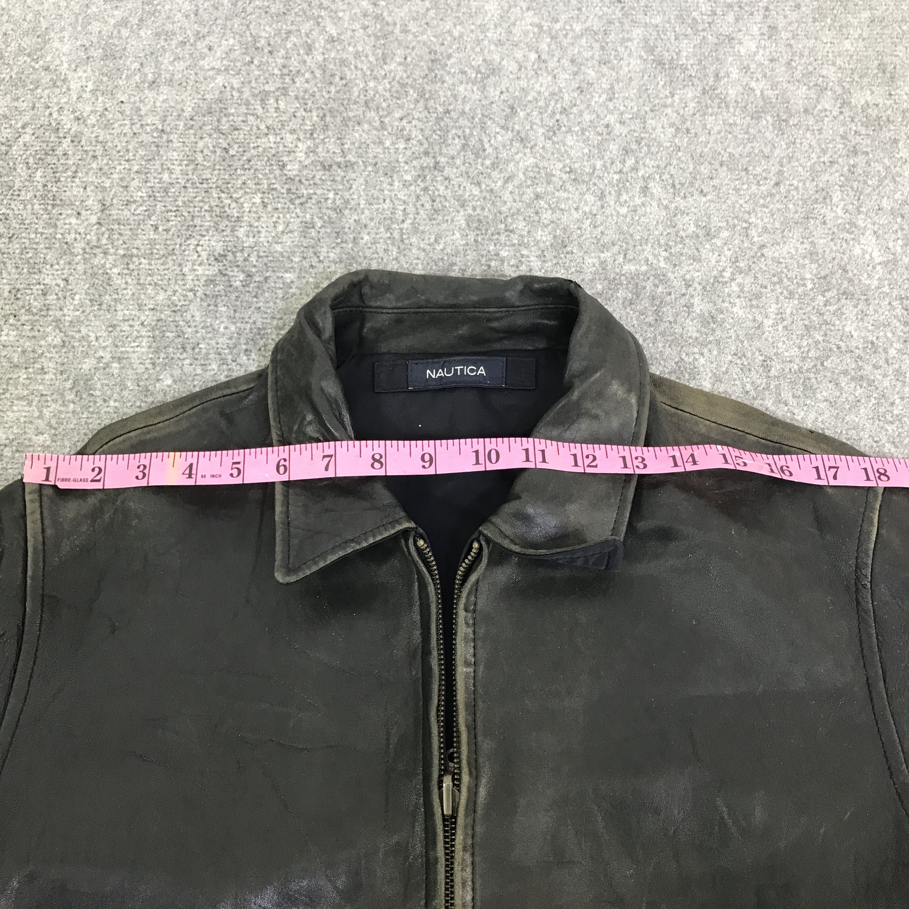 Nautica nautica black leather jacket K115B17 Size US L / EU 52-54 / 3 - 6 Thumbnail