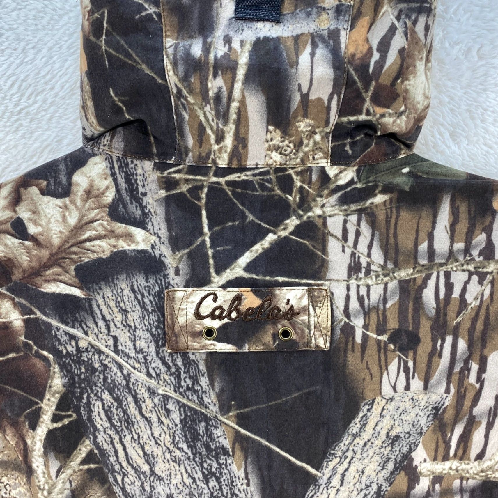 Vintage Cabela's Dry Plus Camouflage Mossy Oak Hooded Zip Lightweight Jacket Coat Hunting Mens Medium Tall Camouflage Pattern Size US M / EU 48-50 / 2 - 3 Thumbnail