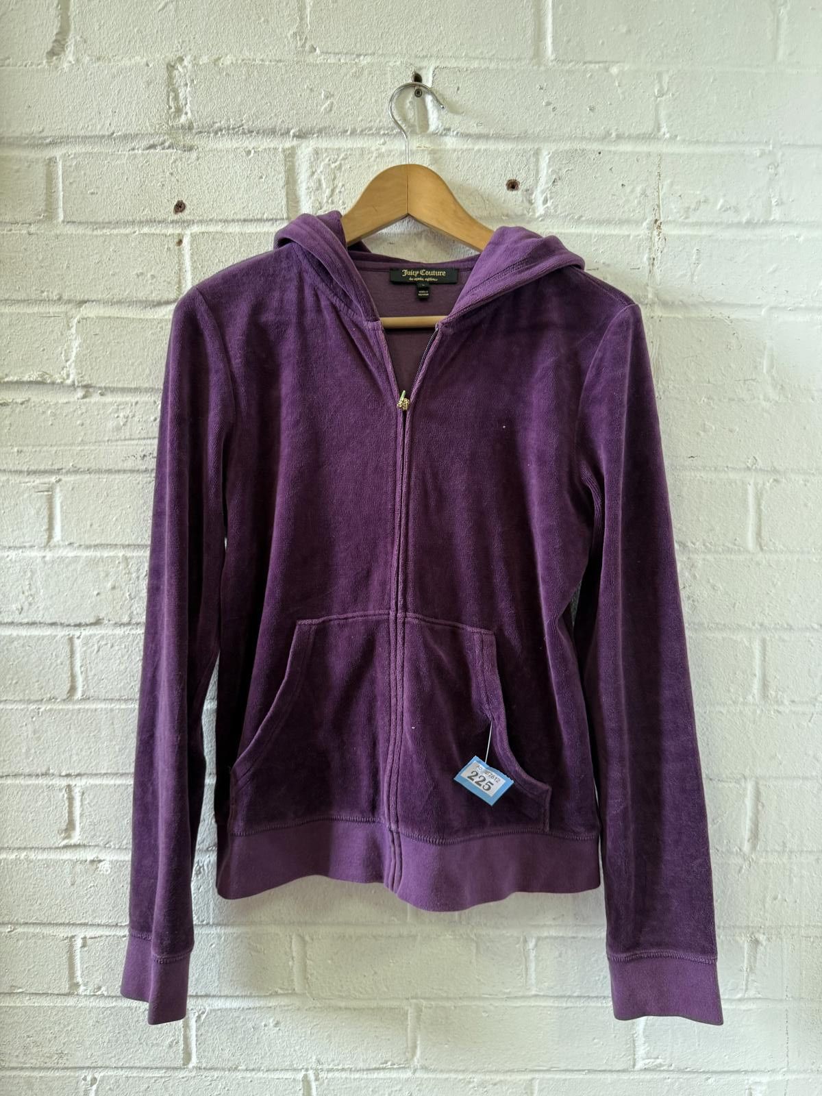 Juicy Couture Jeans Juicy Couture Purple Velour Zip-Up Hoodie, Size Large Size L / US 10 / IT 46 - 1 Thumbnail